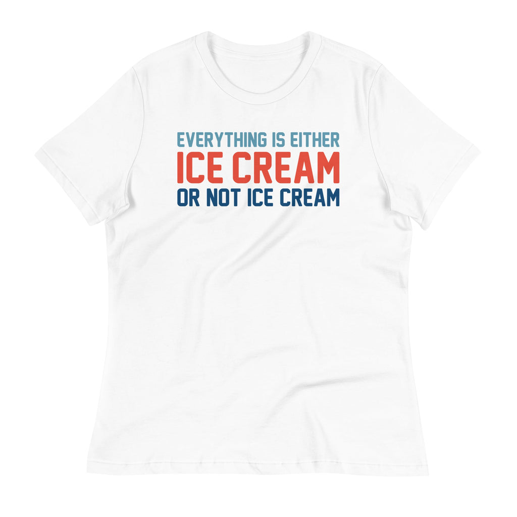 Everything Is Ice Cream Or Not Ice Cream Women's Signature Tee Hoodie, Sweatshirt | CoreVibeTees.com (Image 3)