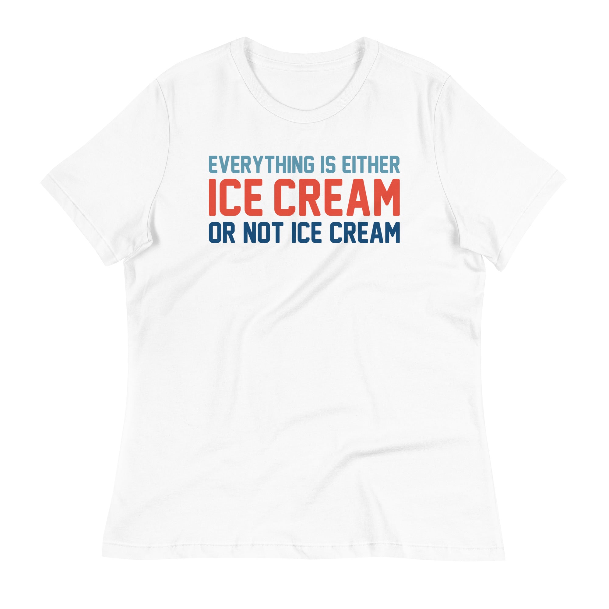 Everything Is Ice Cream Or Not Ice Cream Women's Signature Tee Hoodie, Sweatshirt | CoreVibeTees.com (Image 3)