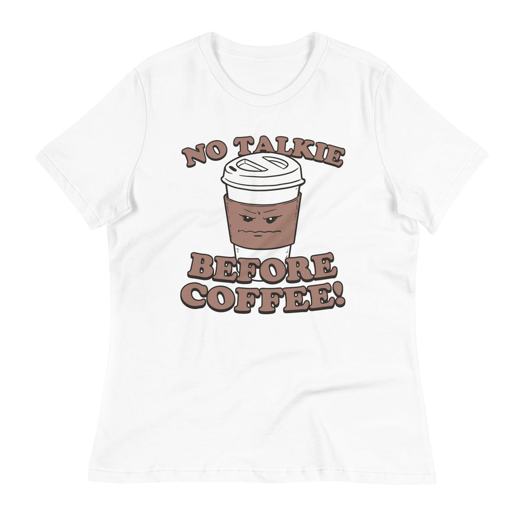 No Talkie Before Coffee! Women's Signature Tee Hoodie, Sweatshirt | CoreVibeTees.com (Image 3)