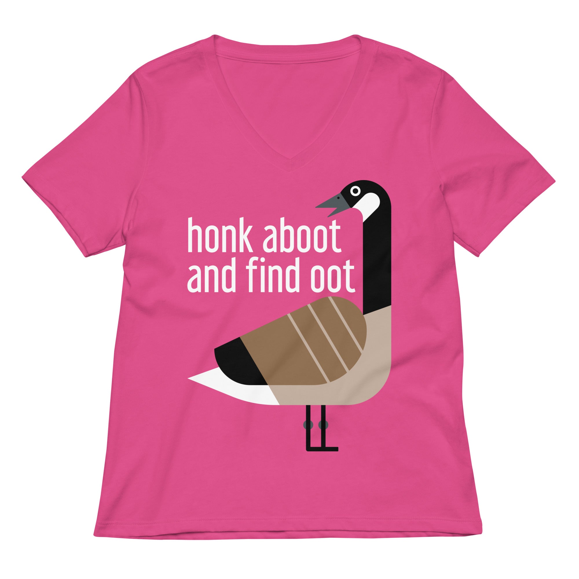Honk Aboot And Find Oot Women's V-Neck Tee