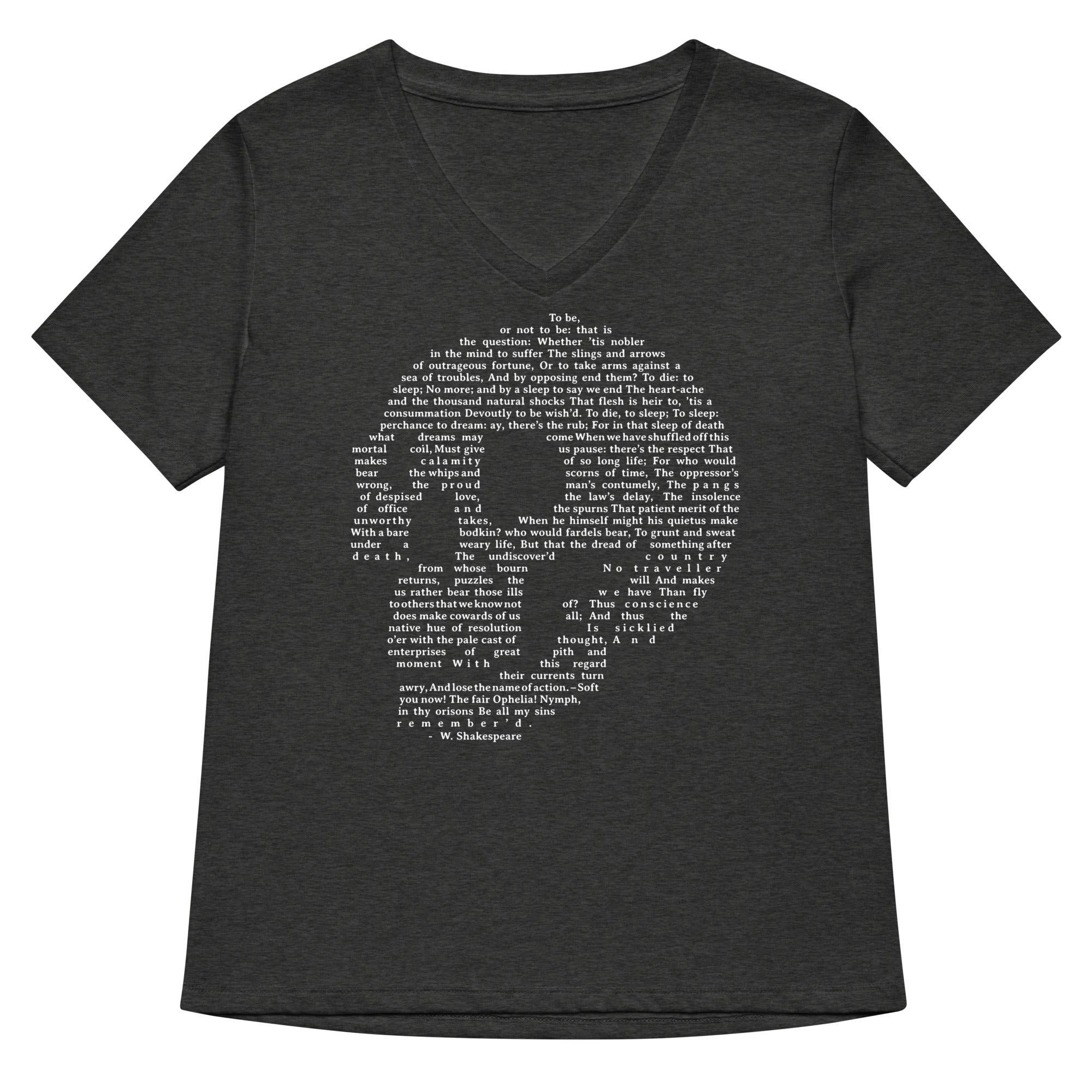 Hamlet Soliloquy Women's V-Neck Tee Hoodie, Sweatshirt | CoreVibeTees.com (Image 3)