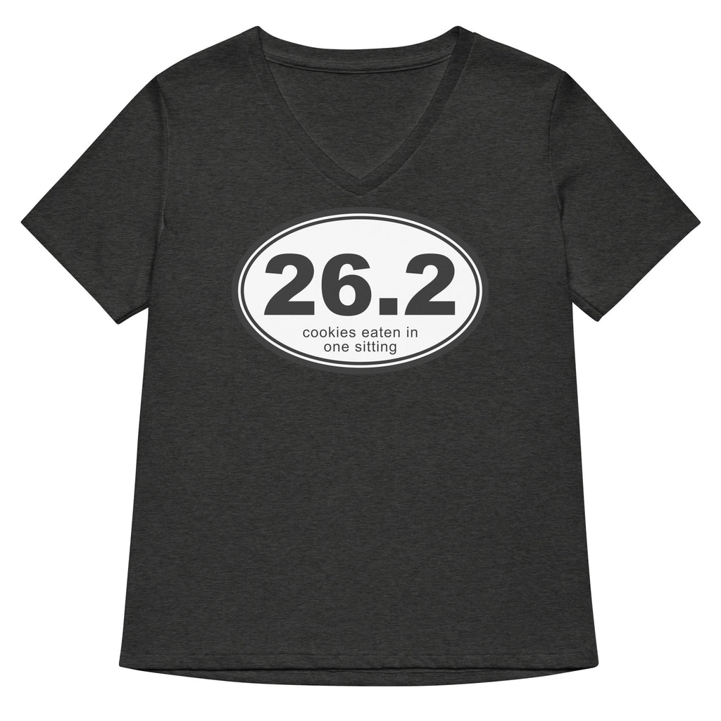 26.2 Cookies Eaten In One Sitting Women's V-Neck Tee Hoodie, Sweatshirt | CoreVibeTees.com (Image 4)