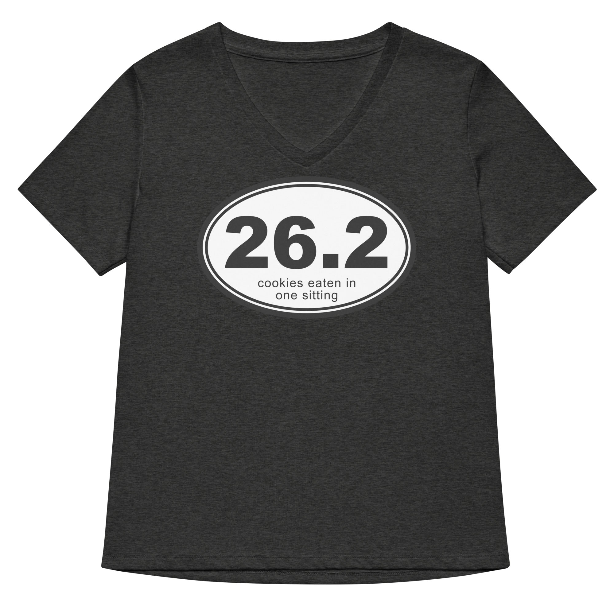 26.2 Cookies Eaten In One Sitting Women's V-Neck Tee Hoodie, Sweatshirt | CoreVibeTees.com (Image 4)