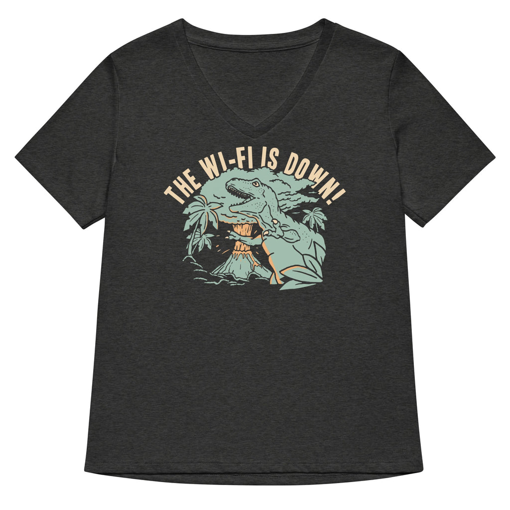 The Wi-Fi Is Down! Women's V-Neck Tee