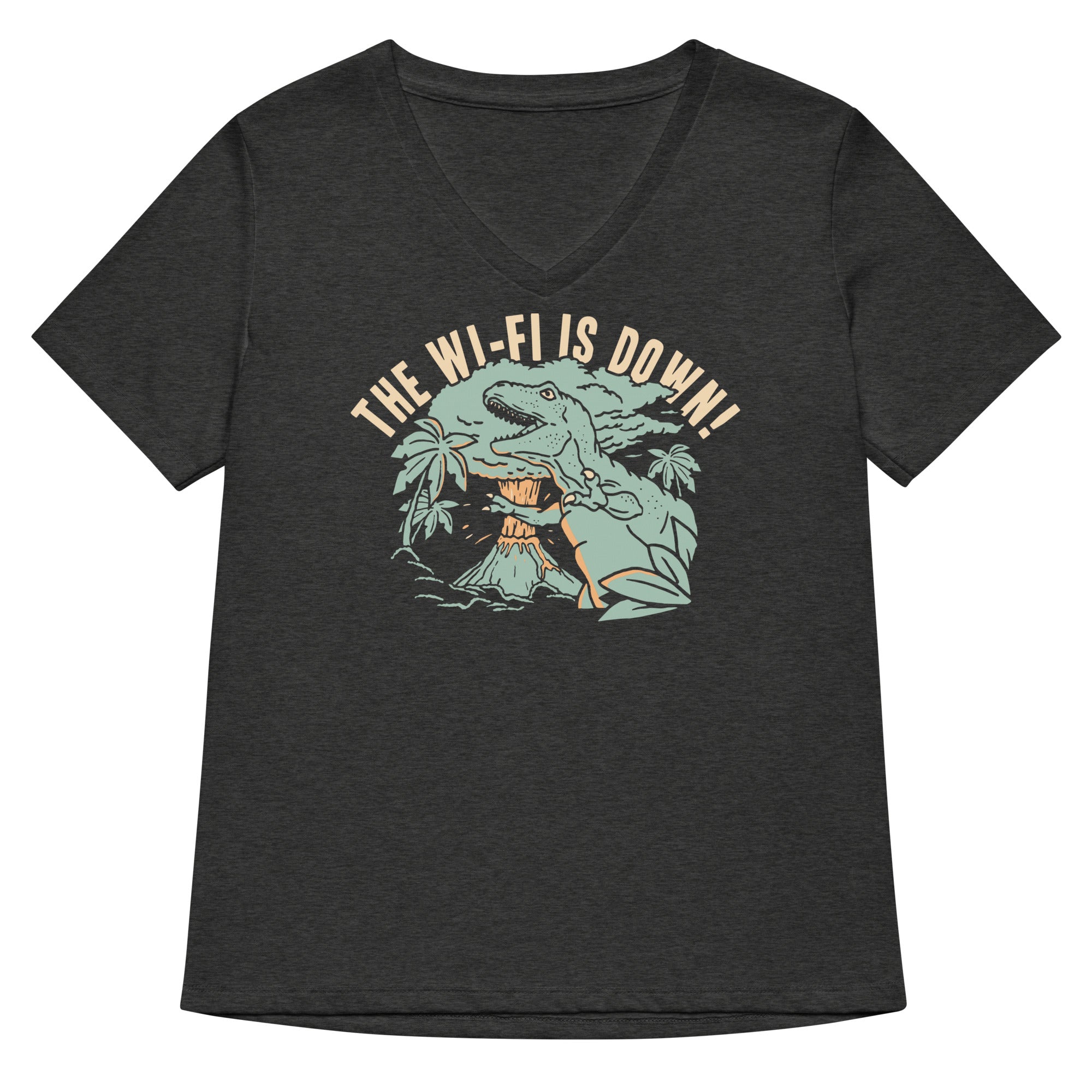 The Wi-Fi Is Down! Women's V-Neck Tee