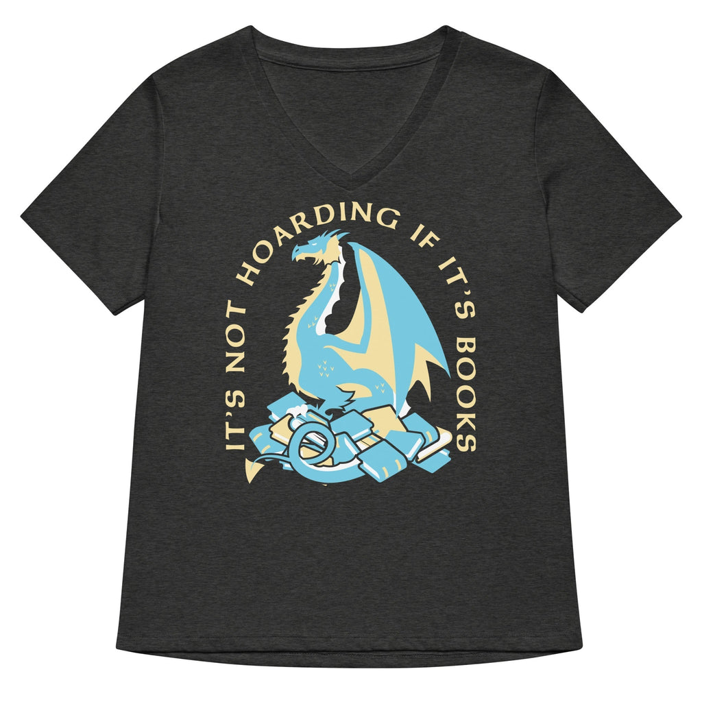 It's Not Hoarding If It's Books Women's V-Neck Tee Hoodie, Sweatshirt | CoreVibeTees.com (Image 4)