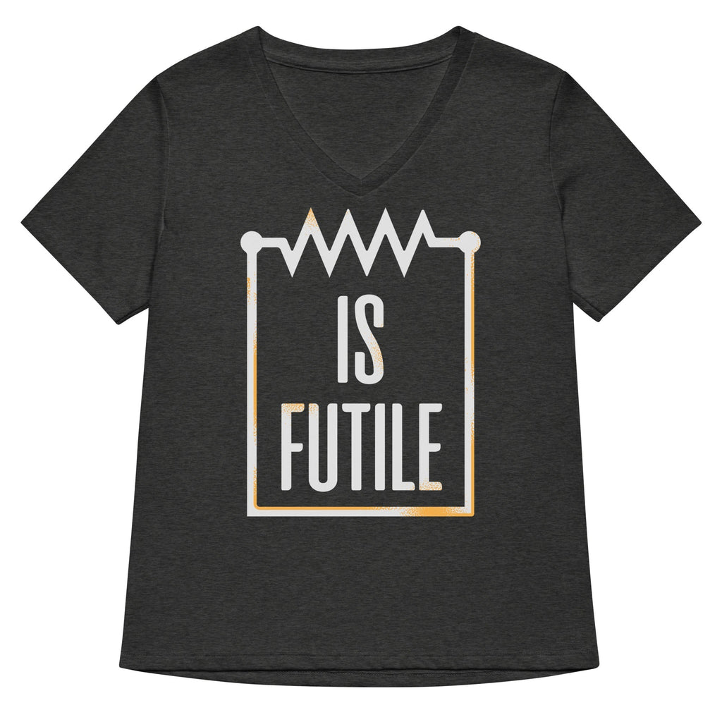 Resistor Is Futile Women's V-Neck Tee Hoodie, Sweatshirt | CoreVibeTees.com (Image 1)