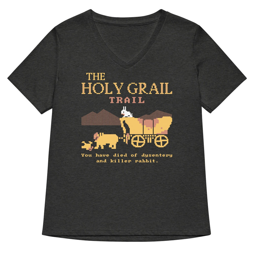 The Holy Grail Trail Women's V-Neck Tee Hoodie, Sweatshirt | CoreVibeTees.com (Image 3)