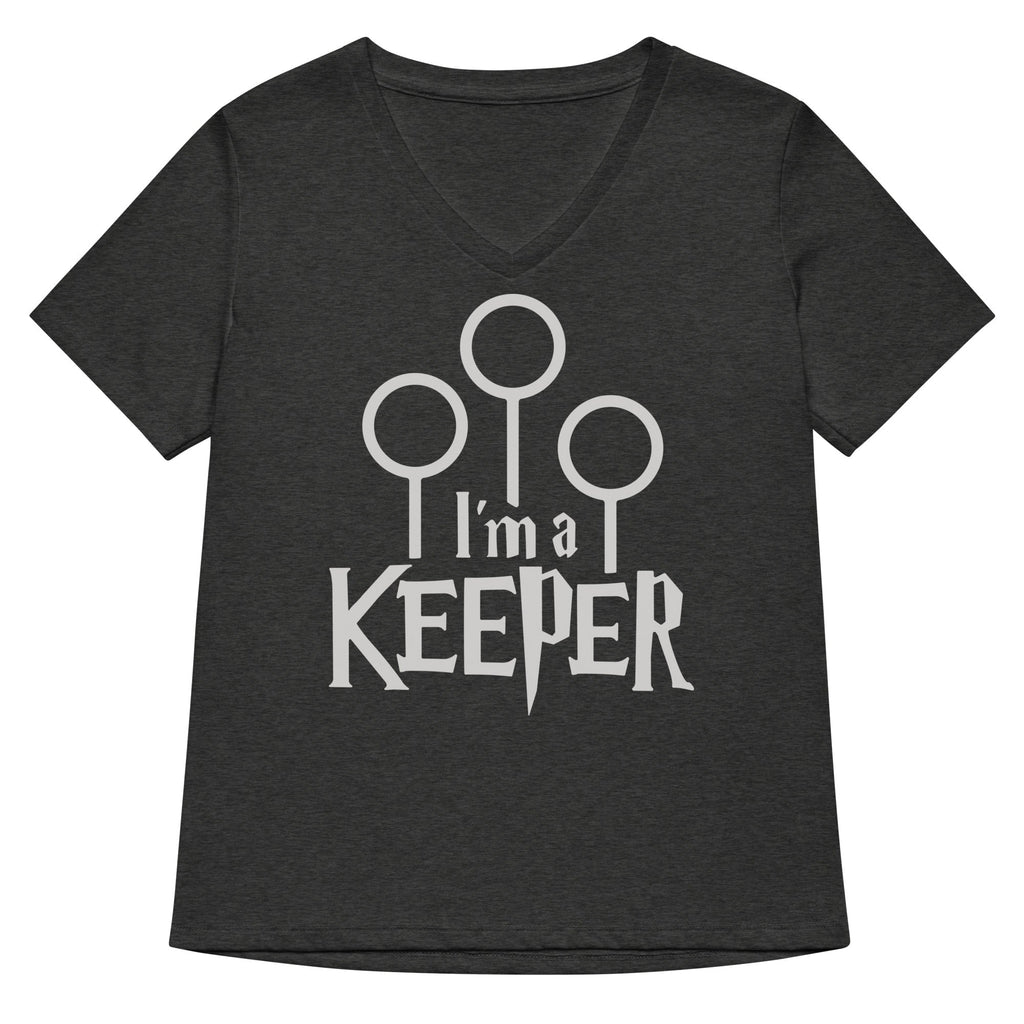 I'm A Keeper Women's V-Neck Tee Hoodie, Sweatshirt | CoreVibeTees.com (Image 3)