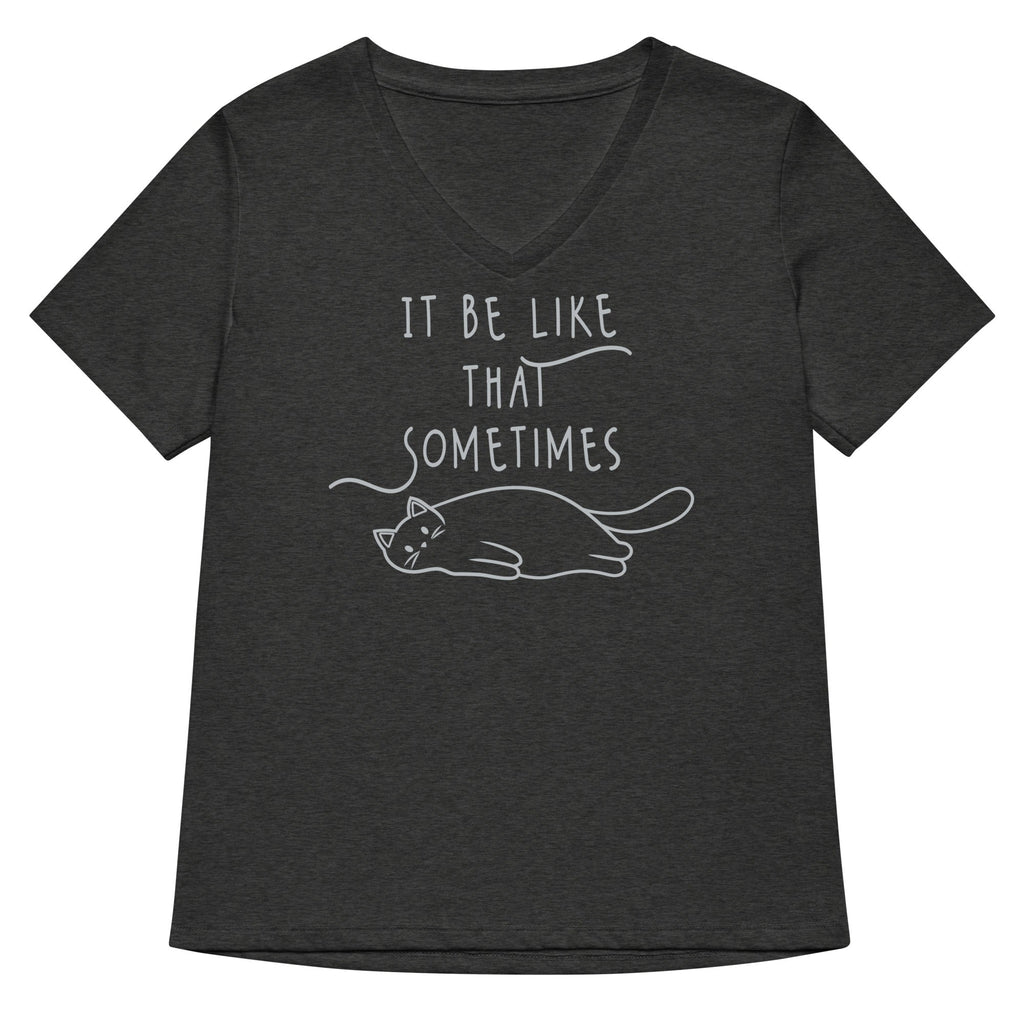 It Be Like That Sometimes Women's V-Neck Tee Hoodie, Sweatshirt | CoreVibeTees.com (Image 3)