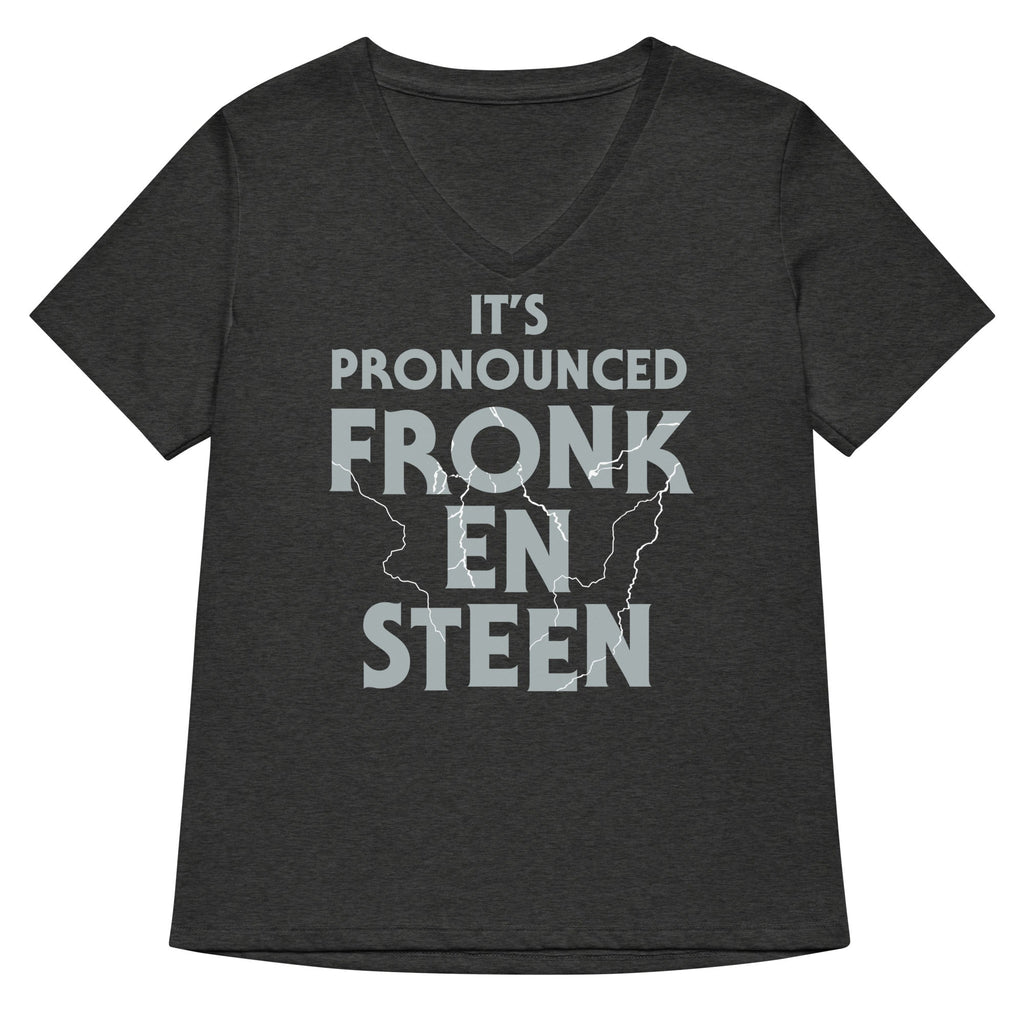 It's Pronounced Fronk-En-Steen Women's V-Neck Tee Hoodie, Sweatshirt | CoreVibeTees.com (Image 3)