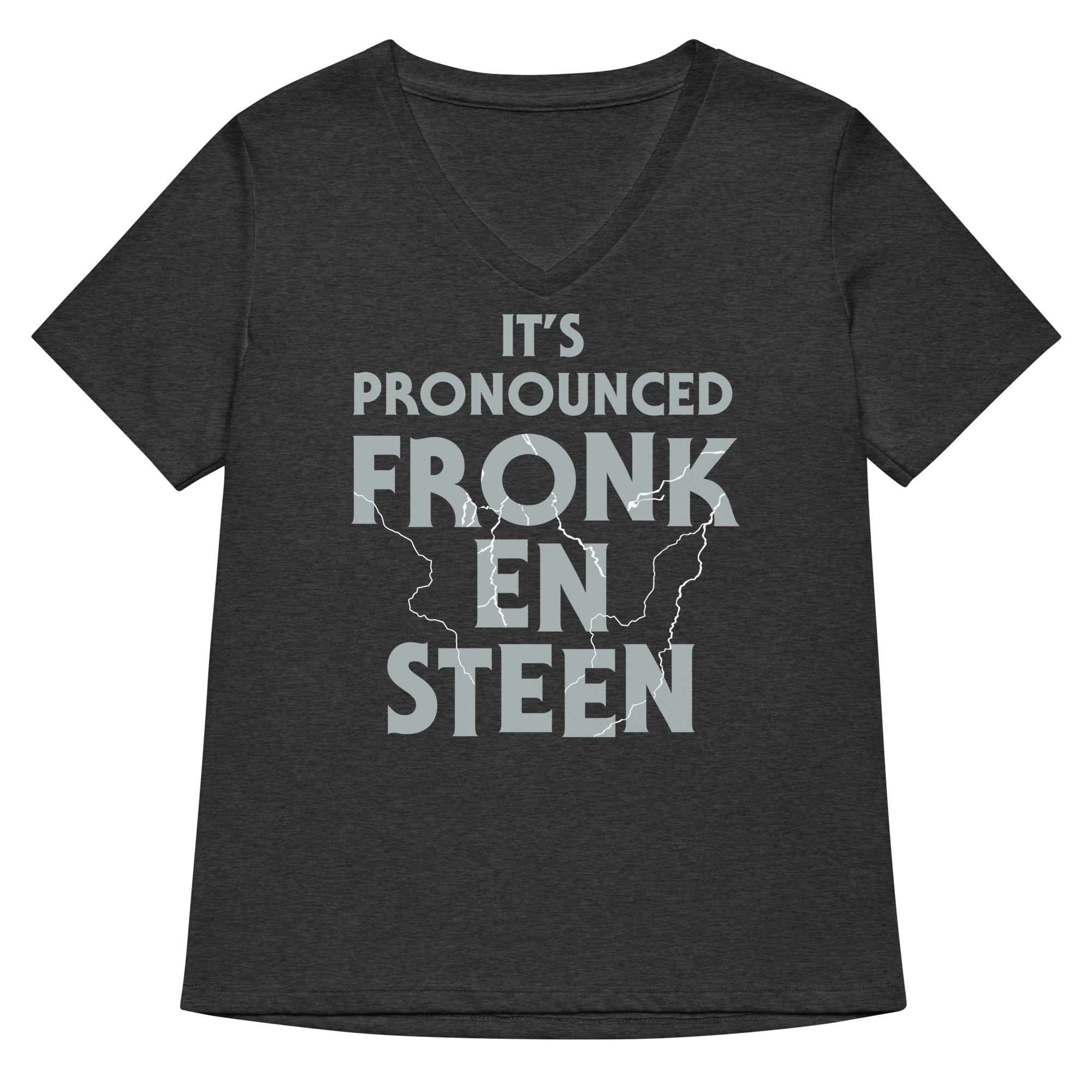 It's Pronounced Fronk-En-Steen Women's V-Neck Tee Hoodie, Sweatshirt | CoreVibeTees.com (Image 3)