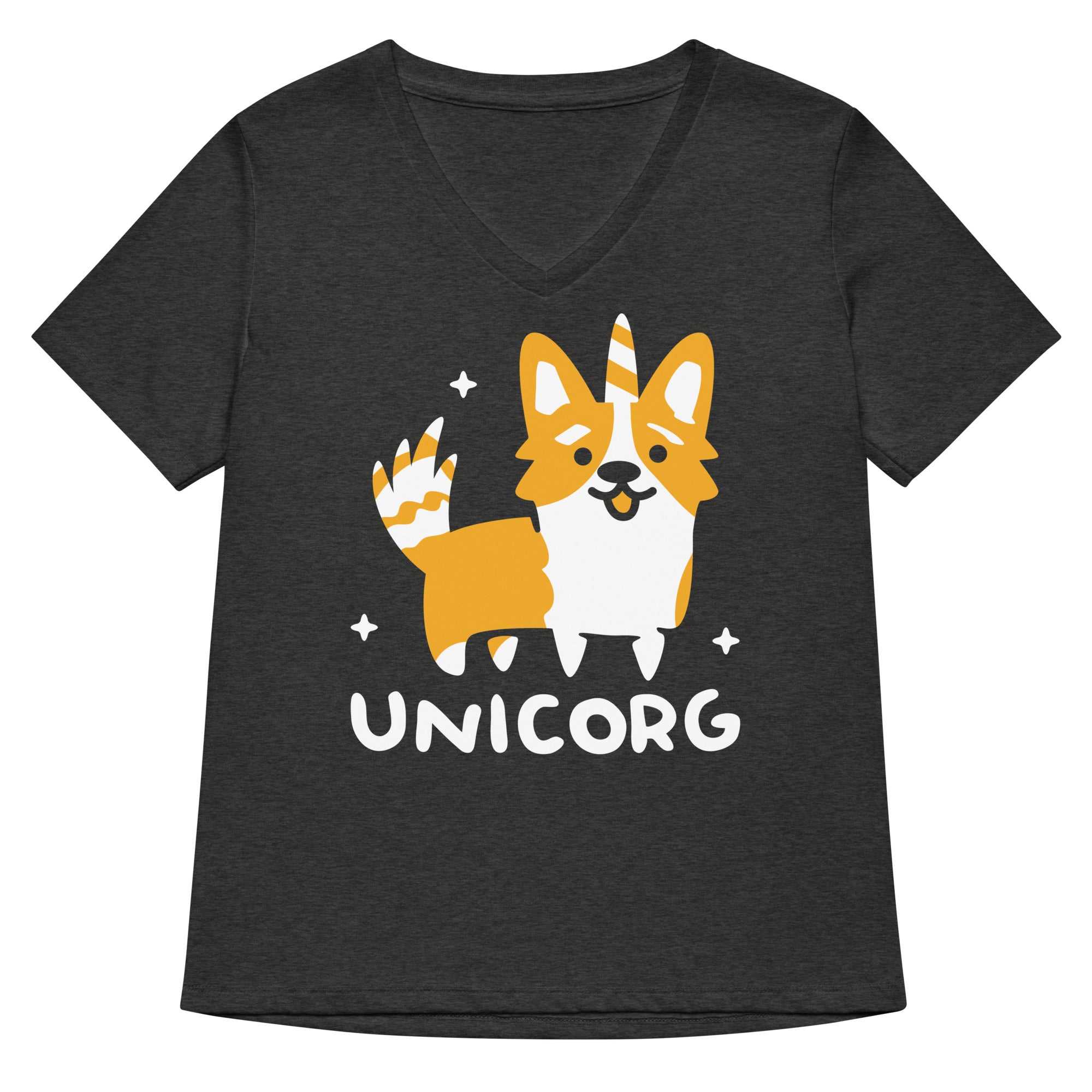 Unicorg Women's V-Neck Tee Hoodie, Sweatshirt | CoreVibeTees.com (Image 3)