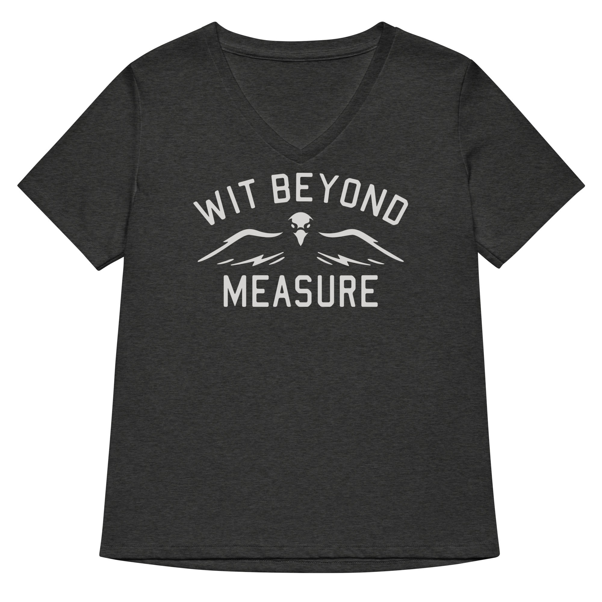 Wit Beyond Measure Women's V-Neck Tee Hoodie, Sweatshirt | CoreVibeTees.com (Image 3)