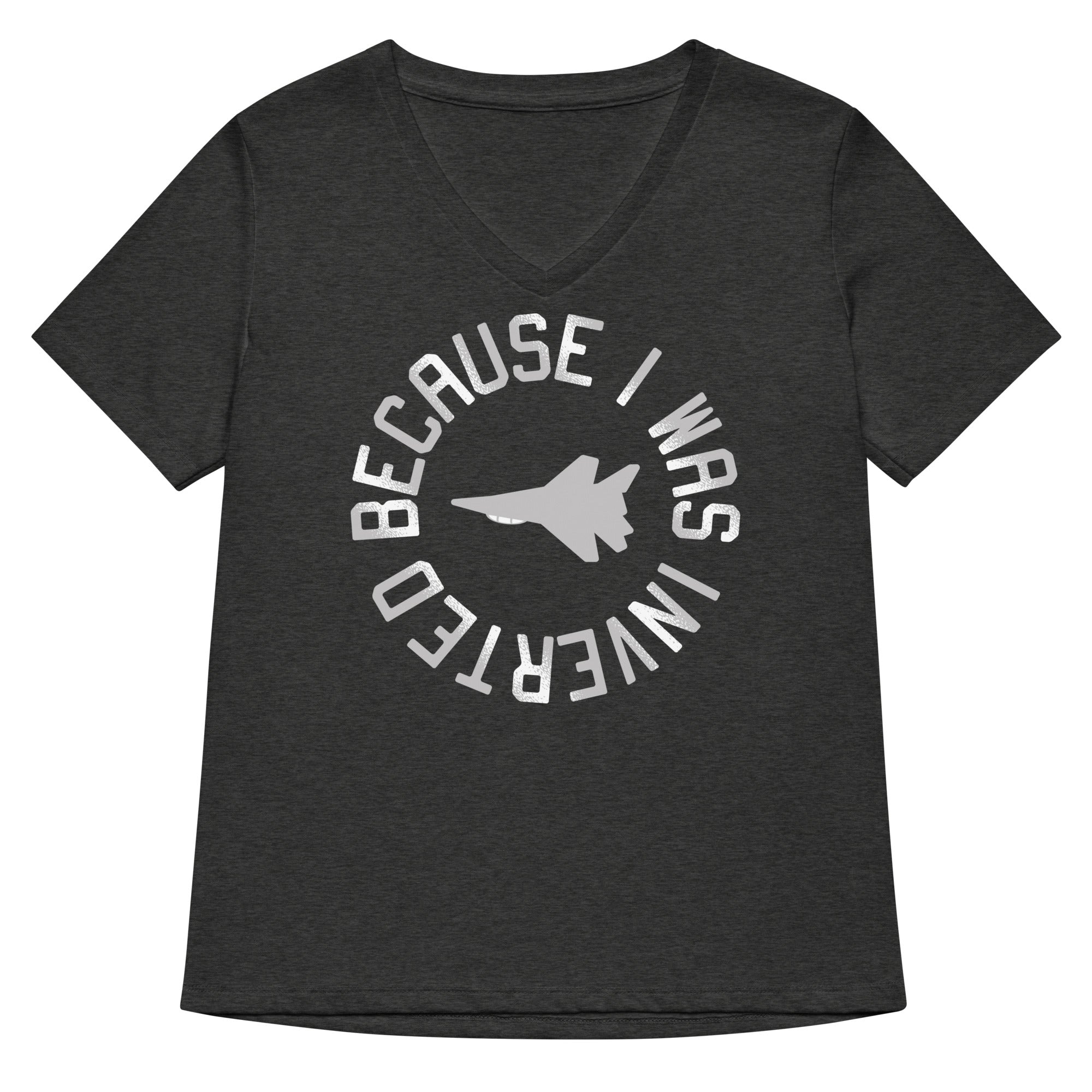 Because I Was Inverted Women's V-Neck Tee Hoodie, Sweatshirt | CoreVibeTees.com (Image 3)