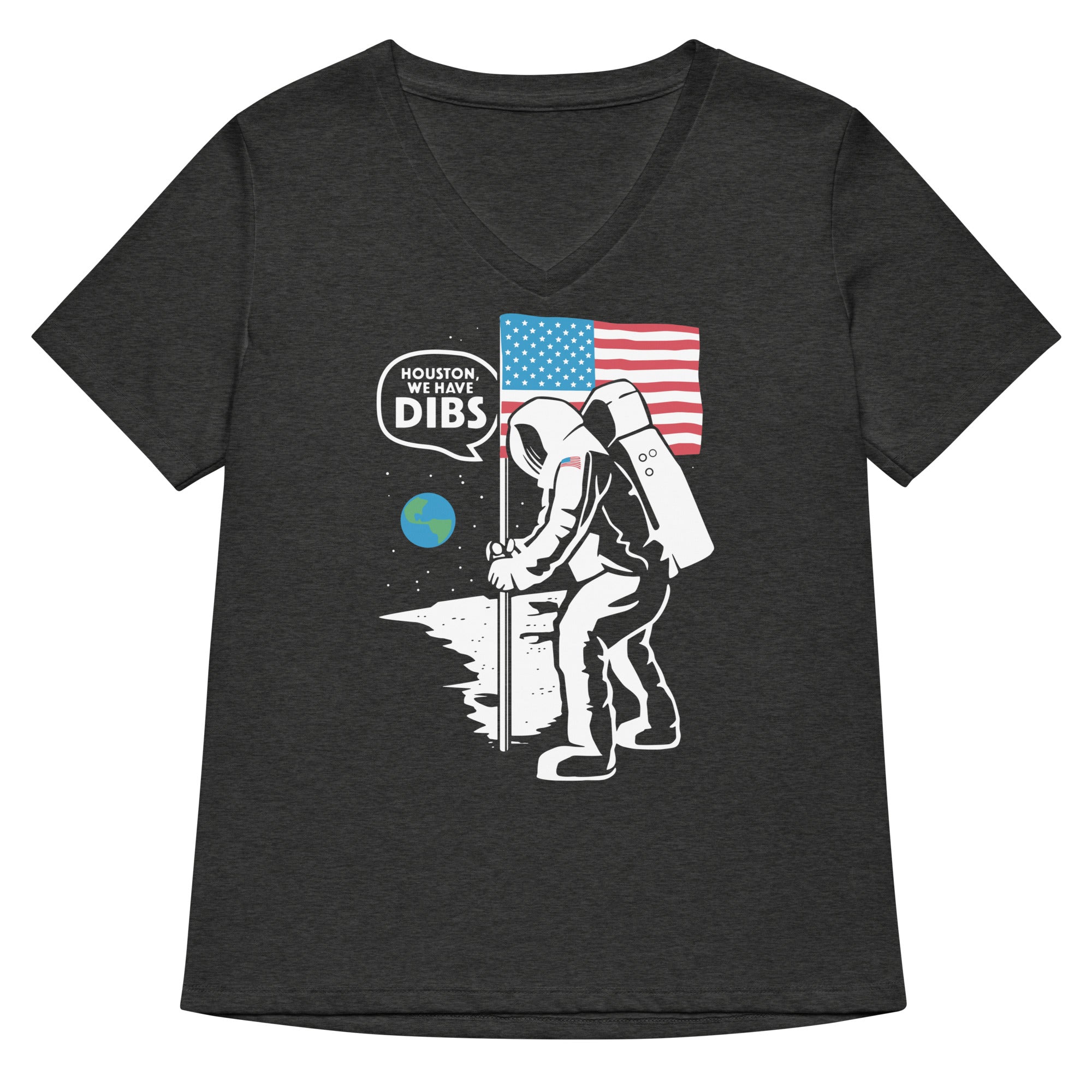 We Have Dibs Women's V-Neck Tee Hoodie, Sweatshirt | CoreVibeTees.com (Image 3)