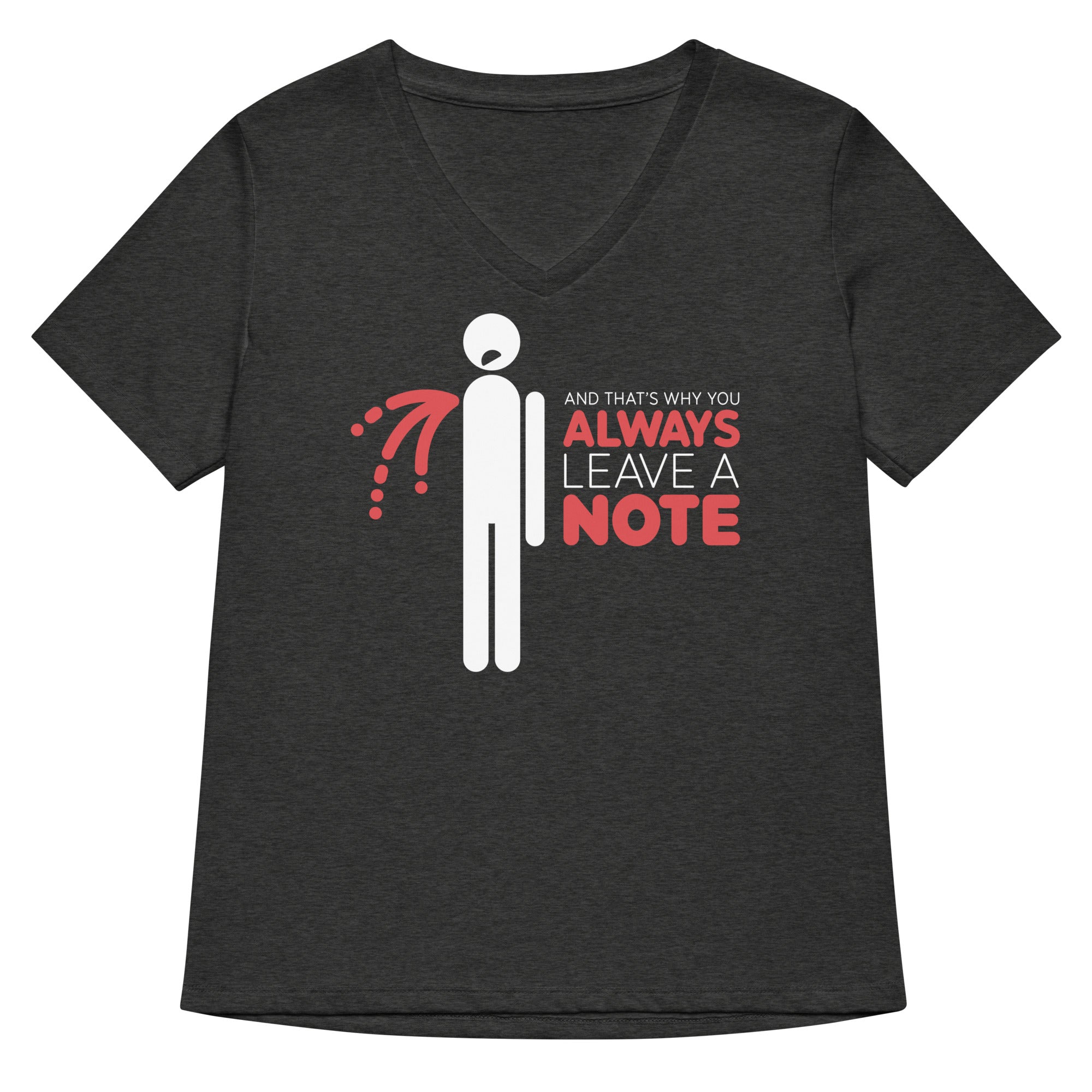 Always Leave A Note Women's V-Neck Tee Hoodie, Sweatshirt | CoreVibeTees.com (Image 3)