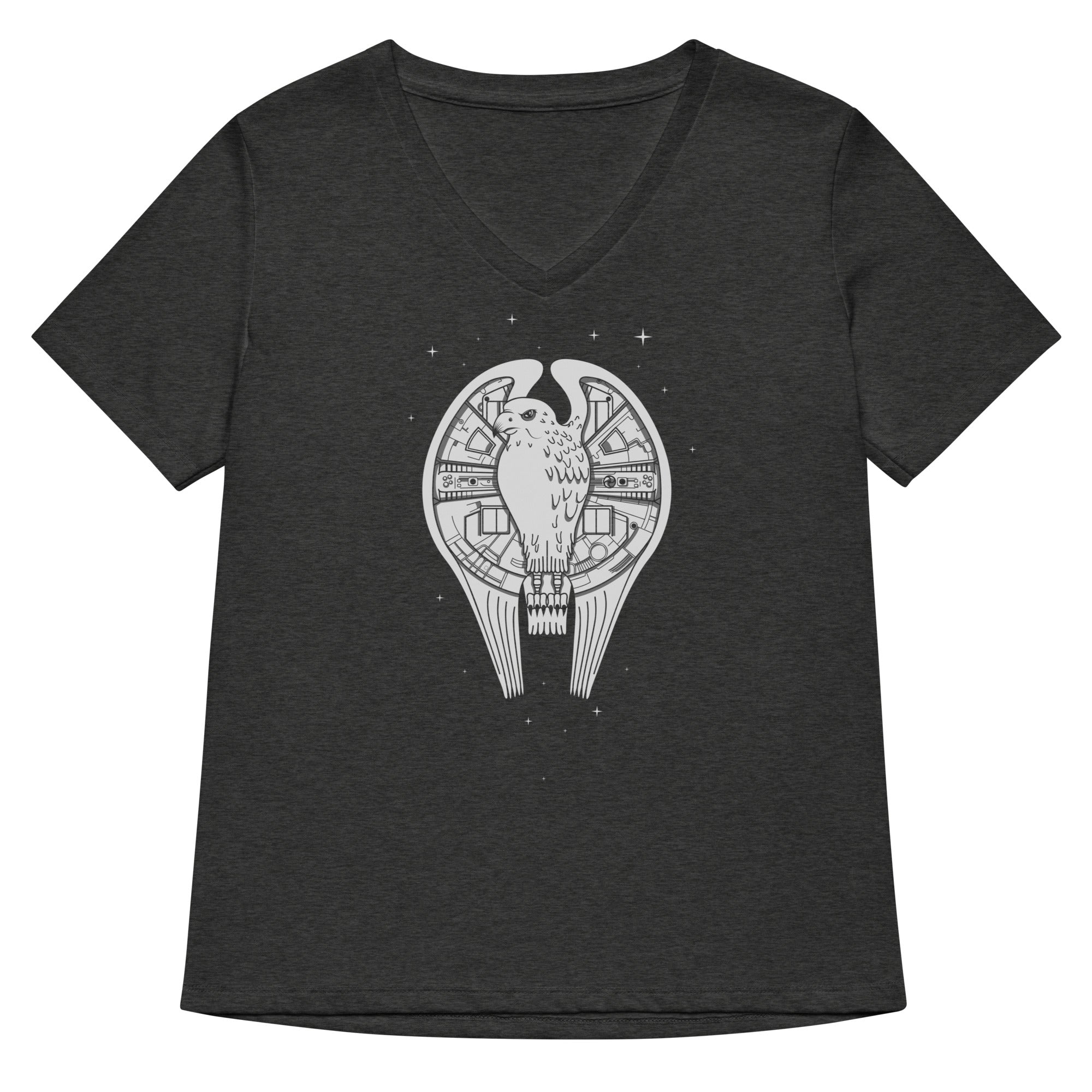 Fastest Falcon In The Universe Women's V-Neck Tee Hoodie, Sweatshirt | CoreVibeTees.com (Image 3)