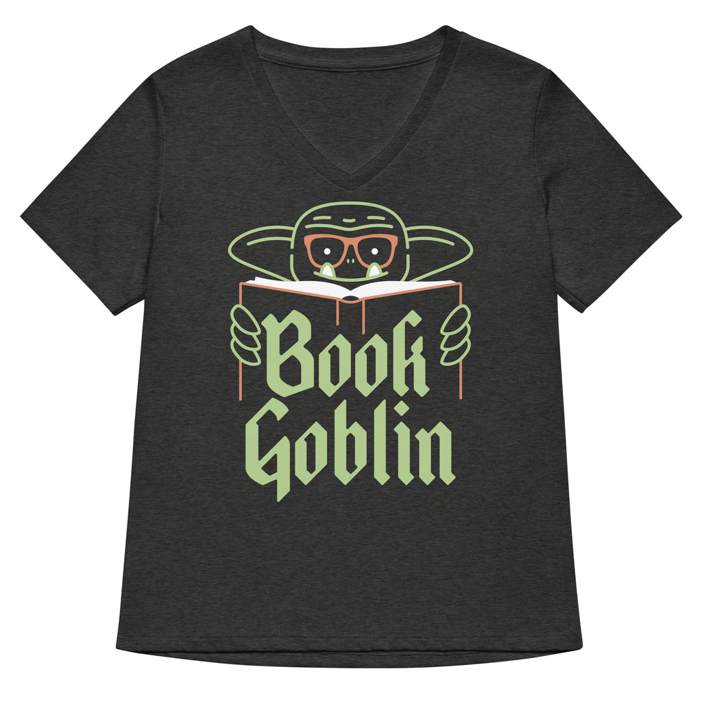 Book Goblin Women's V-Neck Tee Hoodie, Sweatshirt | CoreVibeTees.com (Image 3)