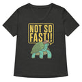 Not So Fast!! Women's V-Neck Tee Hoodie, Sweatshirt | CoreVibeTees.com (Image 1)