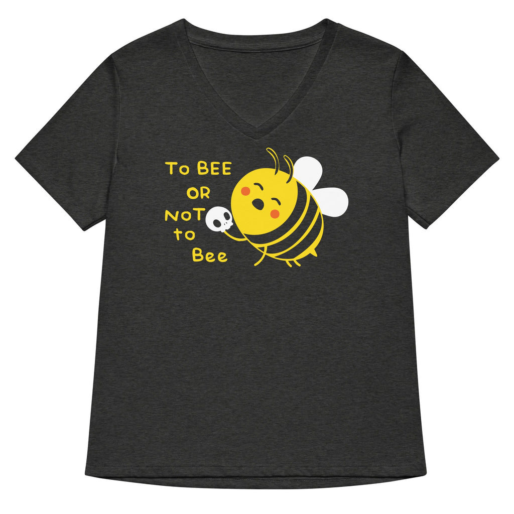 To Bee Or Not To Bee Women's V-Neck Tee Hoodie, Sweatshirt | CoreVibeTees.com (Image 1)