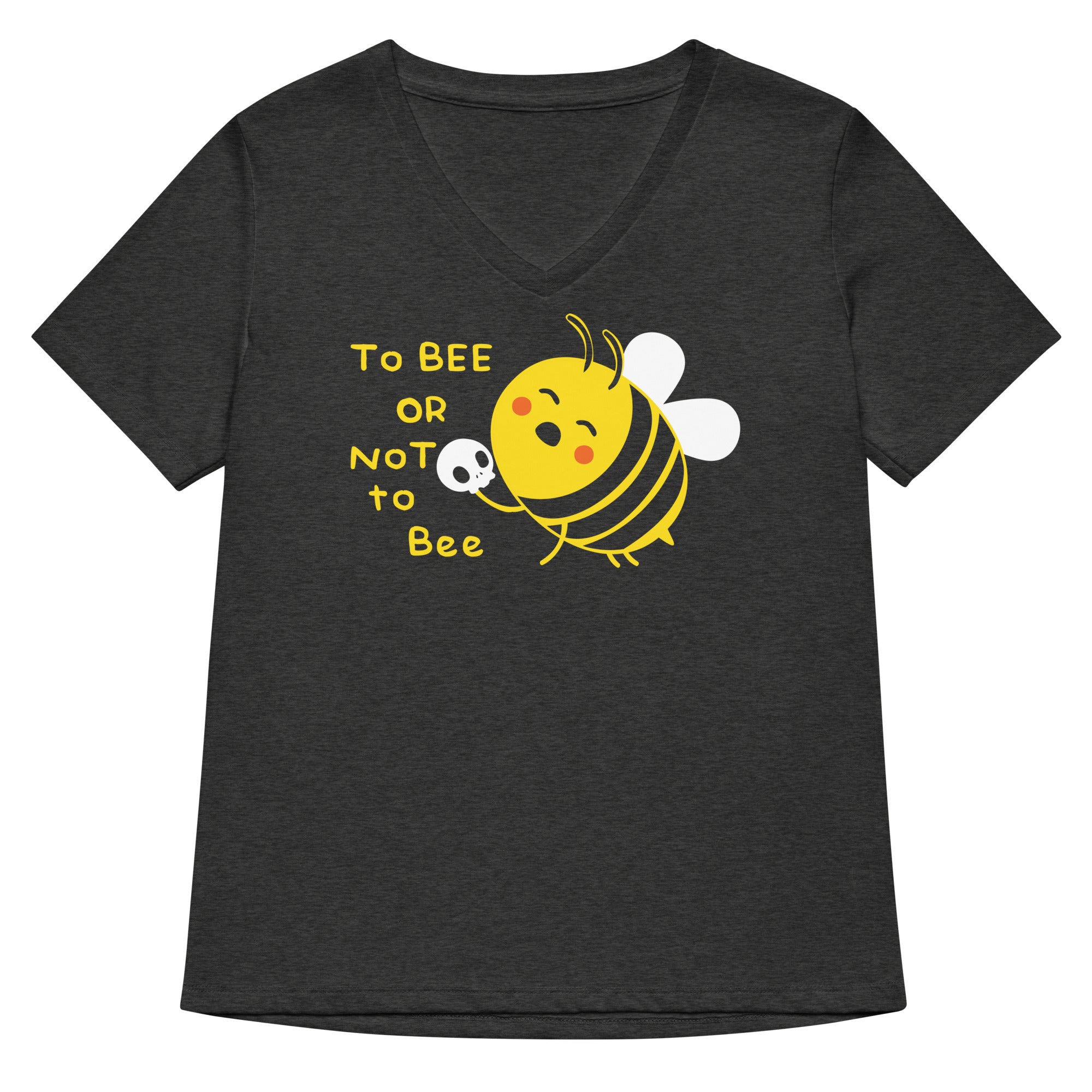 To Bee Or Not To Bee Women's V-Neck Tee Hoodie, Sweatshirt | CoreVibeTees.com (Image 1)