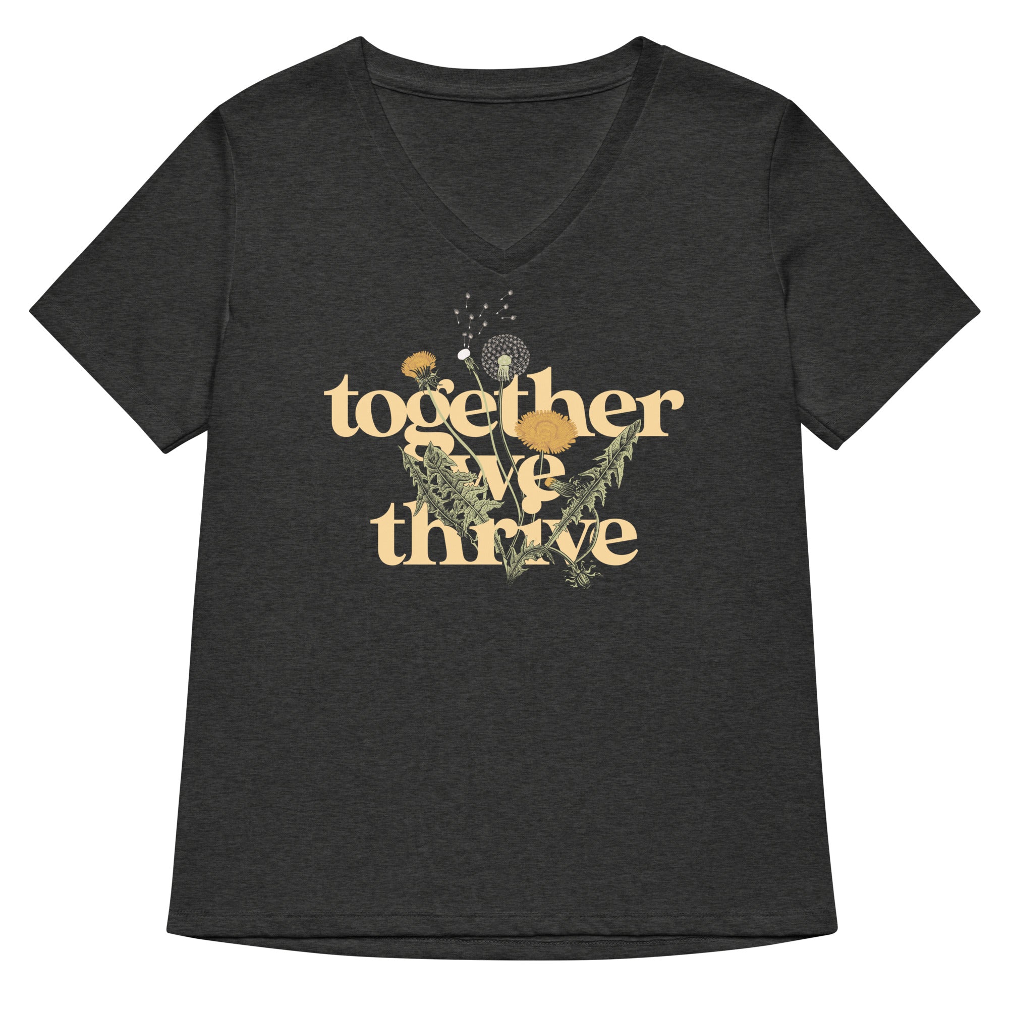 Together We Thrive Women's V-Neck Tee Hoodie, Sweatshirt | CoreVibeTees.com (Image 3)