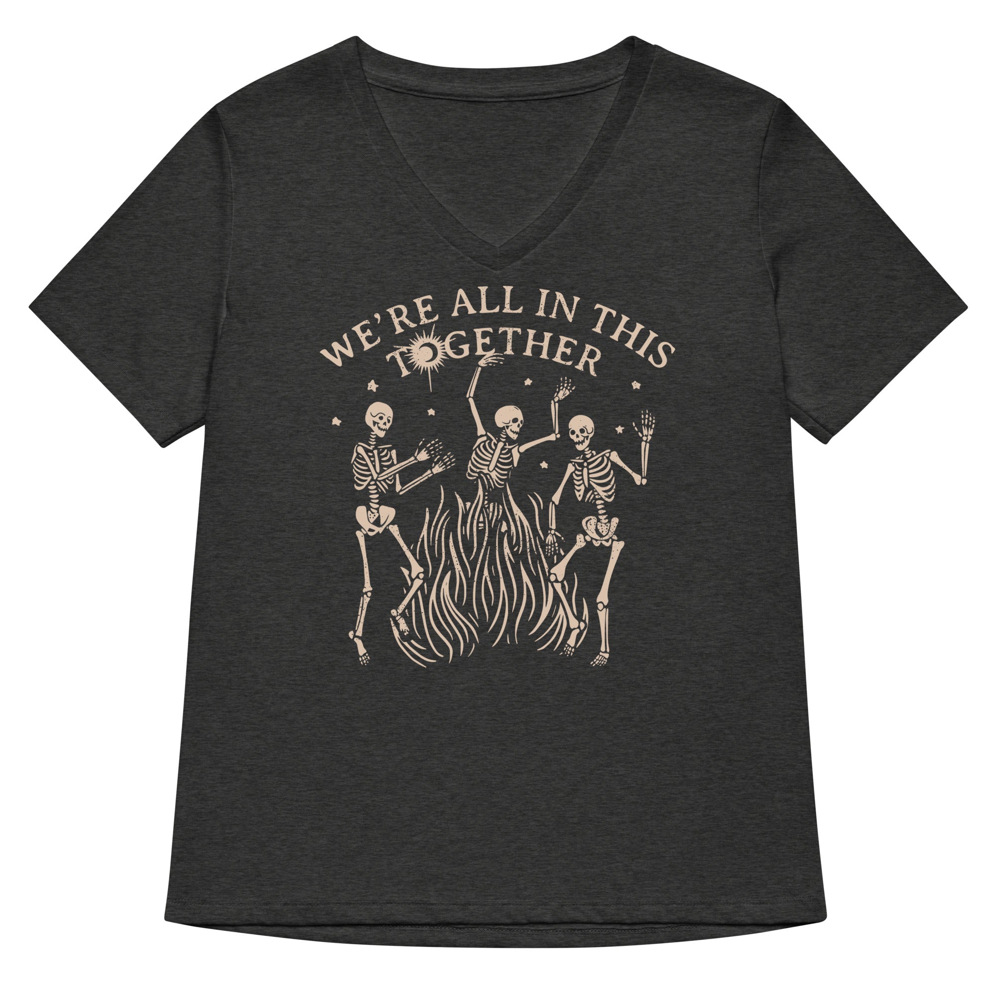 We're All In This Together Women's V-Neck Tee Hoodie, Sweatshirt | CoreVibeTees.com (Image 3)