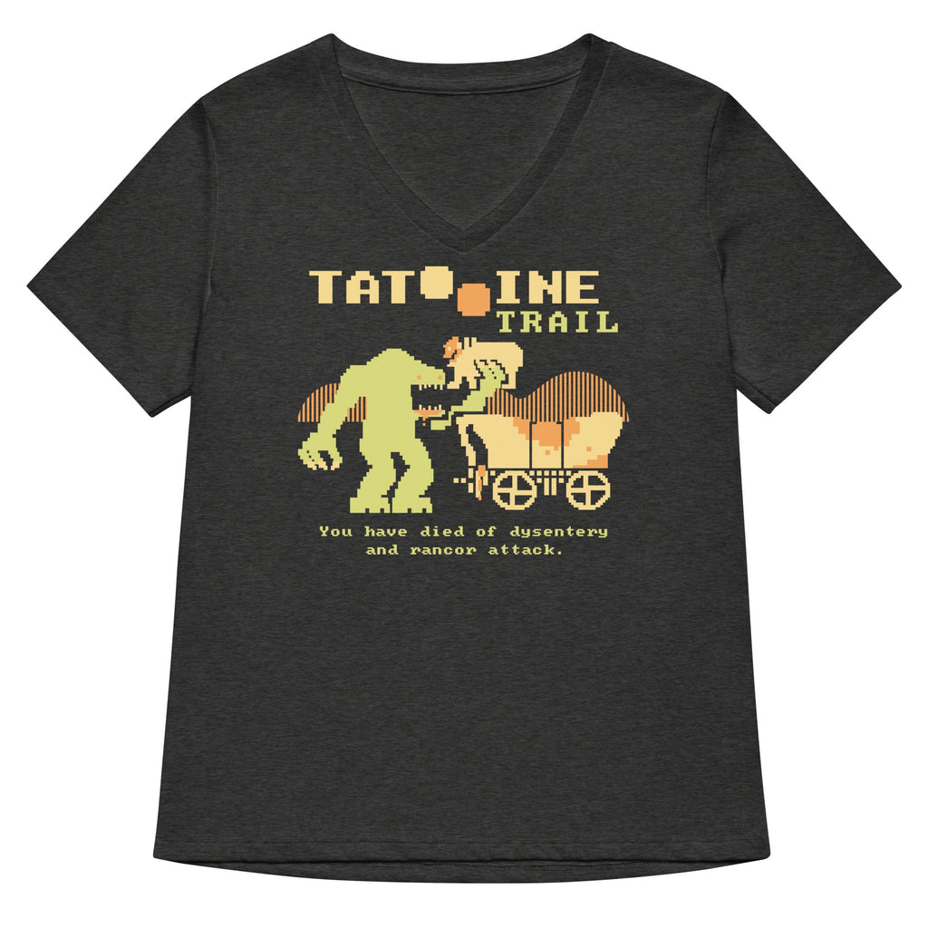 Tatooine Trail Women's V-Neck Tee Hoodie, Sweatshirt | CoreVibeTees.com (Image 2)