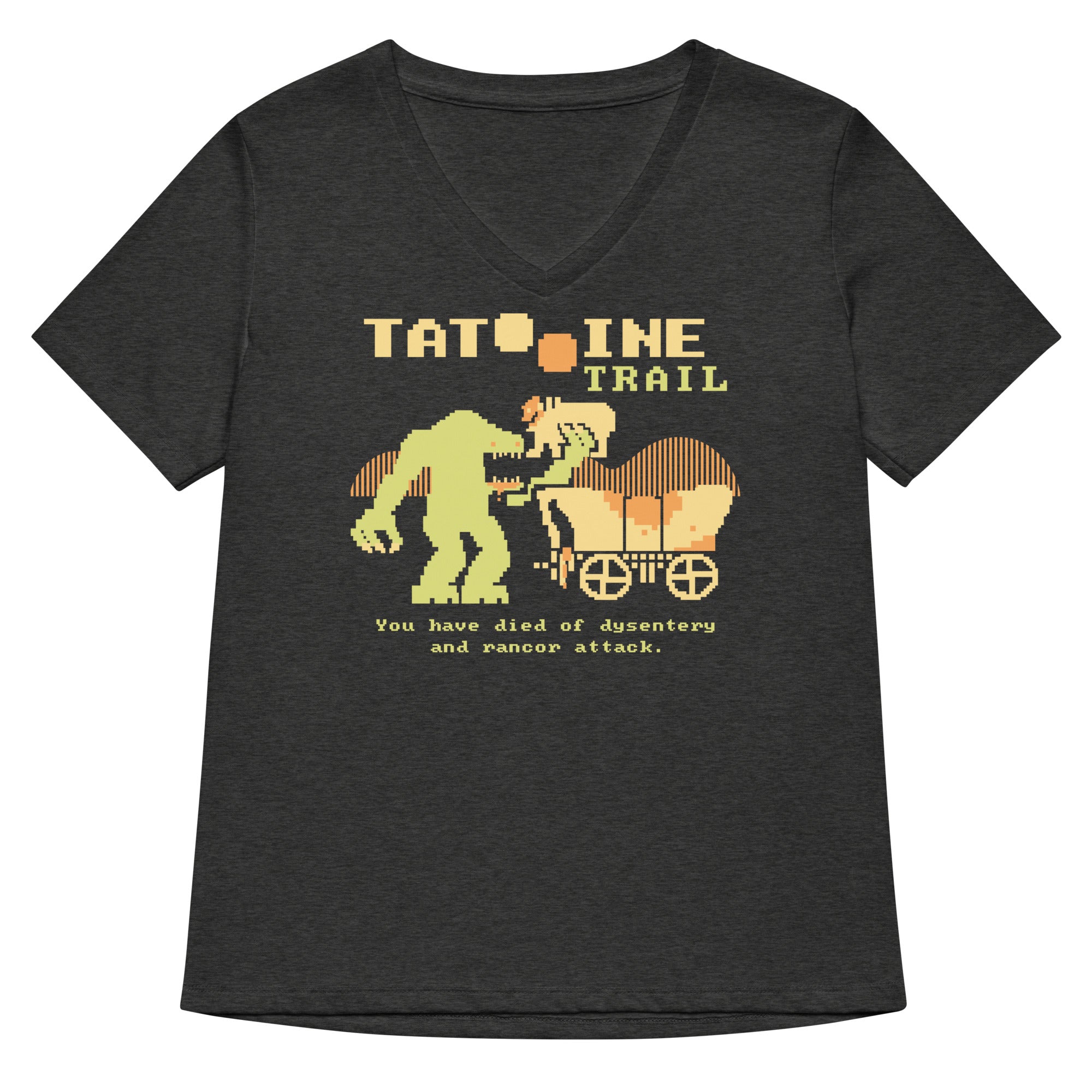 Tatooine Trail Women's V-Neck Tee Hoodie, Sweatshirt | CoreVibeTees.com (Image 2)