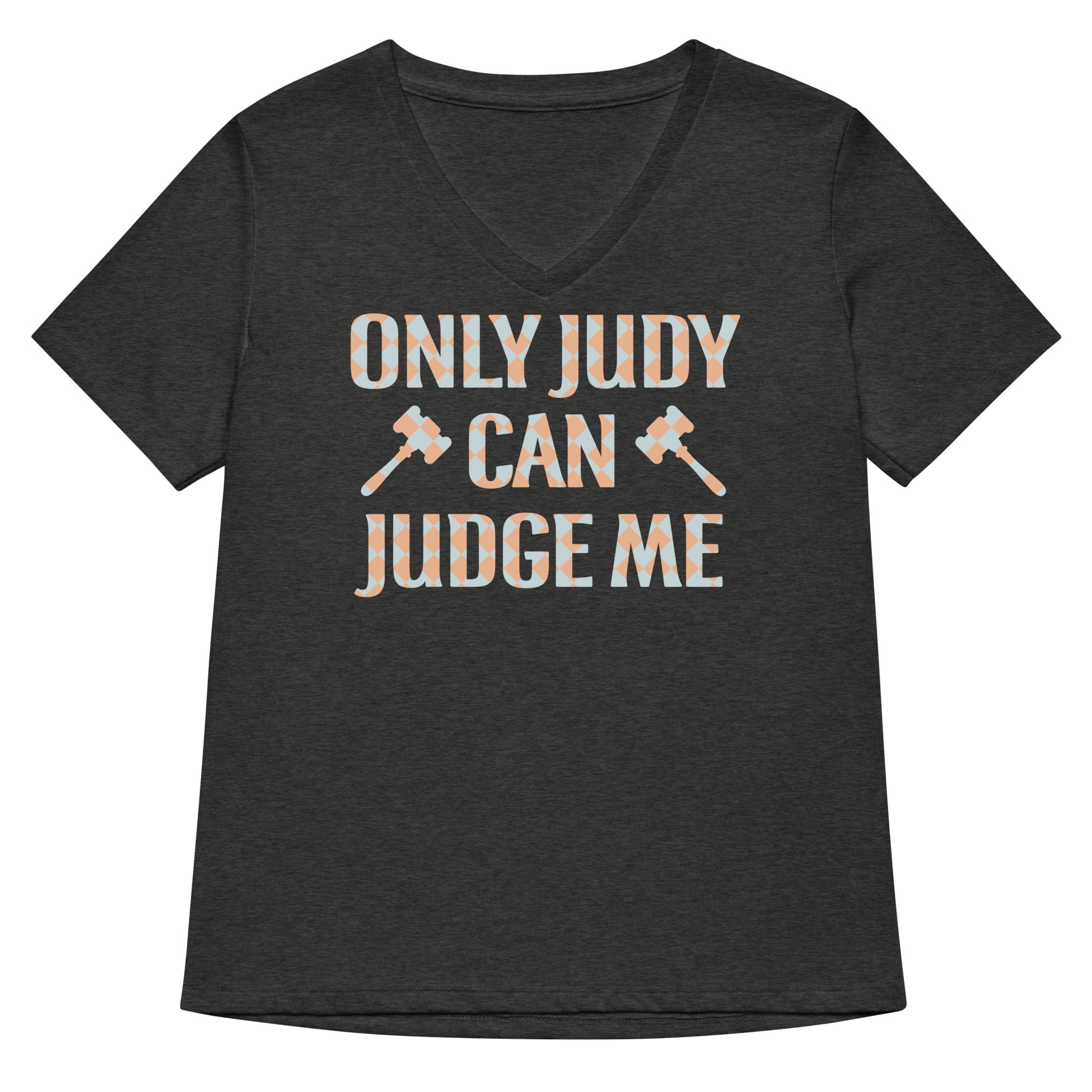 Only Judy Can Judge Me Women's V-Neck Tee Hoodie, Sweatshirt | CoreVibeTees.com (Image 2)