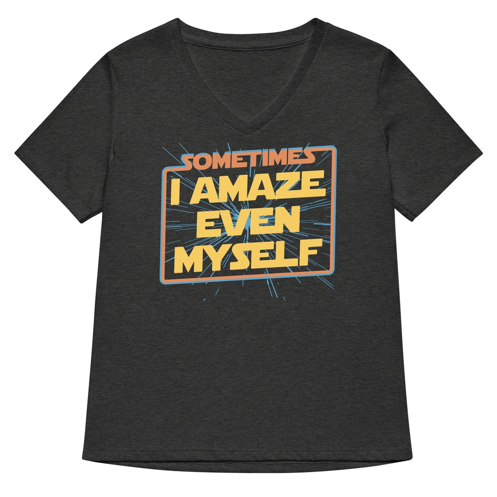 Sometimes I Even Amaze Myself Women's V-Neck Tee Hoodie, Sweatshirt | CoreVibeTees.com (Image 2)