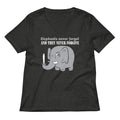 Elephants Never Forgive Women's V-Neck Tee Hoodie, Sweatshirt | CoreVibeTees.com (Image 1)