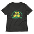 It's Bobsled Time Women's V-Neck Tee Hoodie, Sweatshirt | CoreVibeTees.com (Image 1)