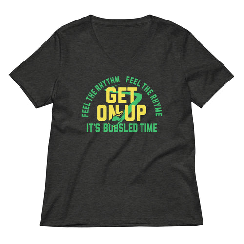 It's Bobsled Time Women's V-Neck Tee Hoodie, Sweatshirt | CoreVibeTees.com (Image 1)