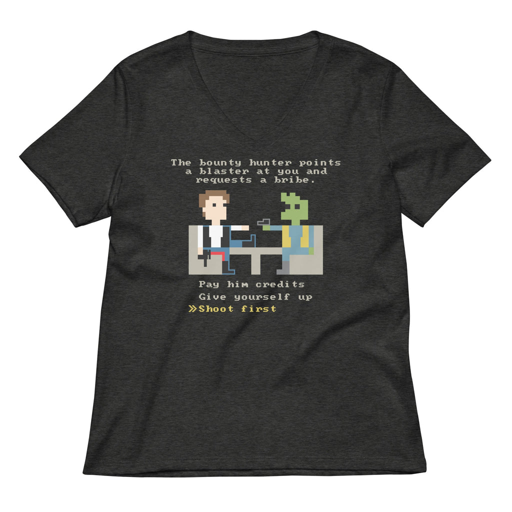 The Bounty Hunter Women's V-Neck Tee Hoodie, Sweatshirt | CoreVibeTees.com (Image 2)