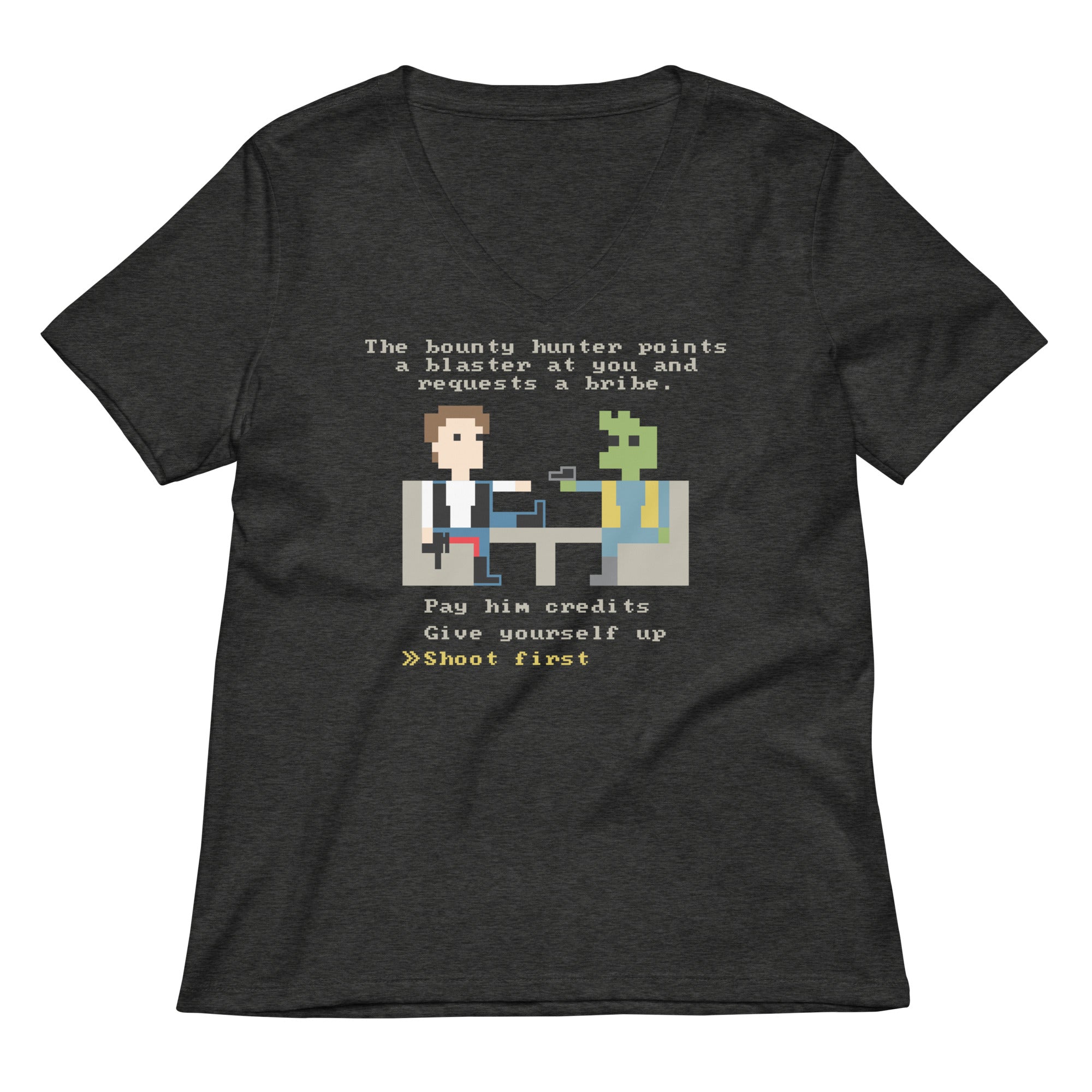 The Bounty Hunter Women's V-Neck Tee Hoodie, Sweatshirt | CoreVibeTees.com (Image 2)