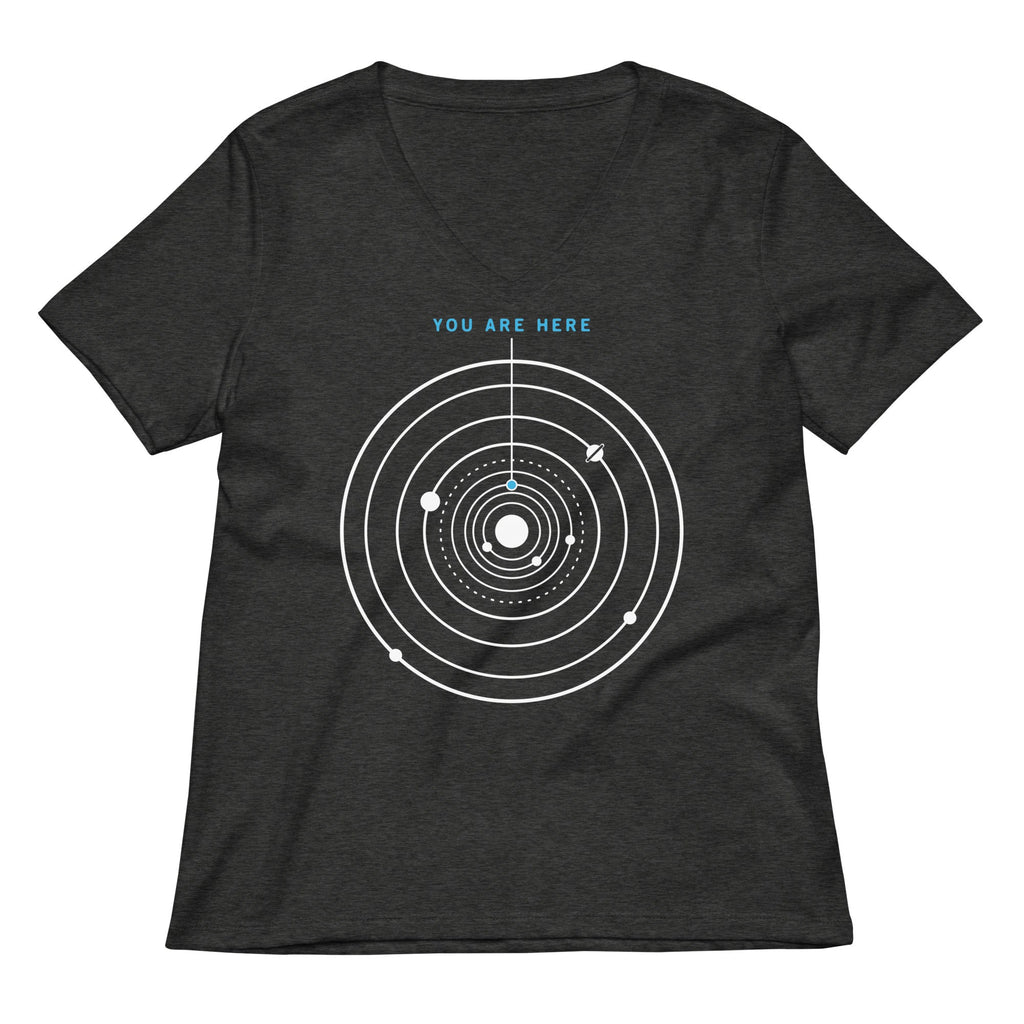 You Are Here Women's V-Neck Tee Hoodie, Sweatshirt | CoreVibeTees.com (Image 2)