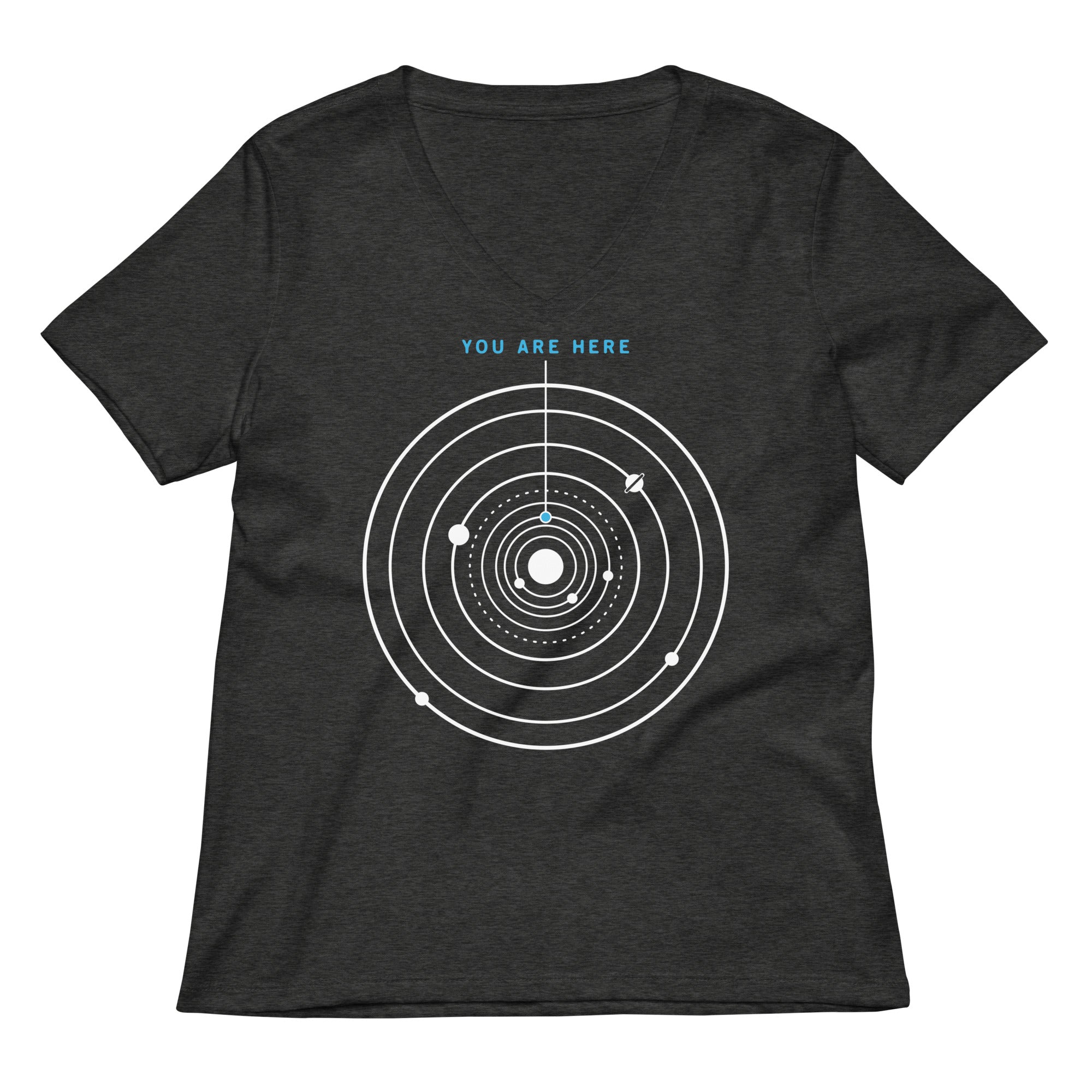 You Are Here Women's V-Neck Tee Hoodie, Sweatshirt | CoreVibeTees.com (Image 2)