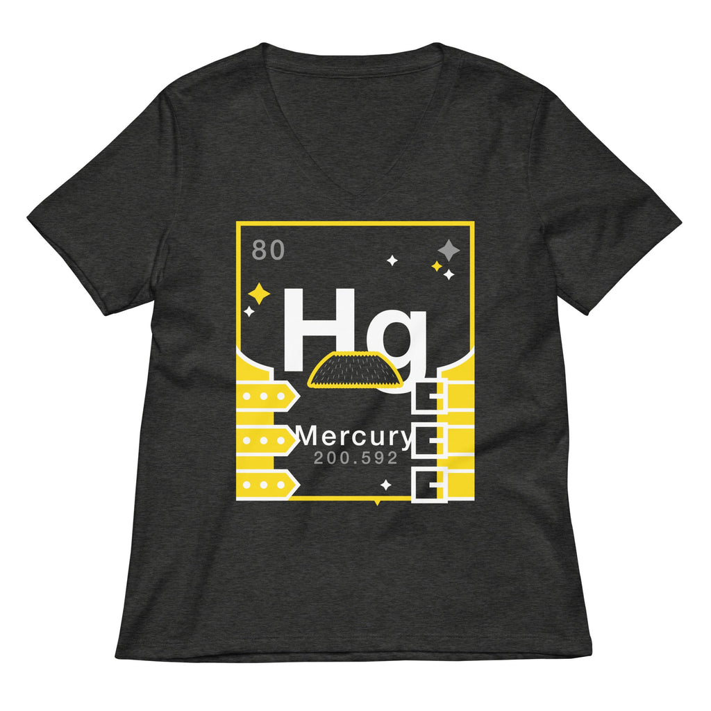 Mercury Element Women's V-Neck Tee Hoodie, Sweatshirt | CoreVibeTees.com (Image 2)