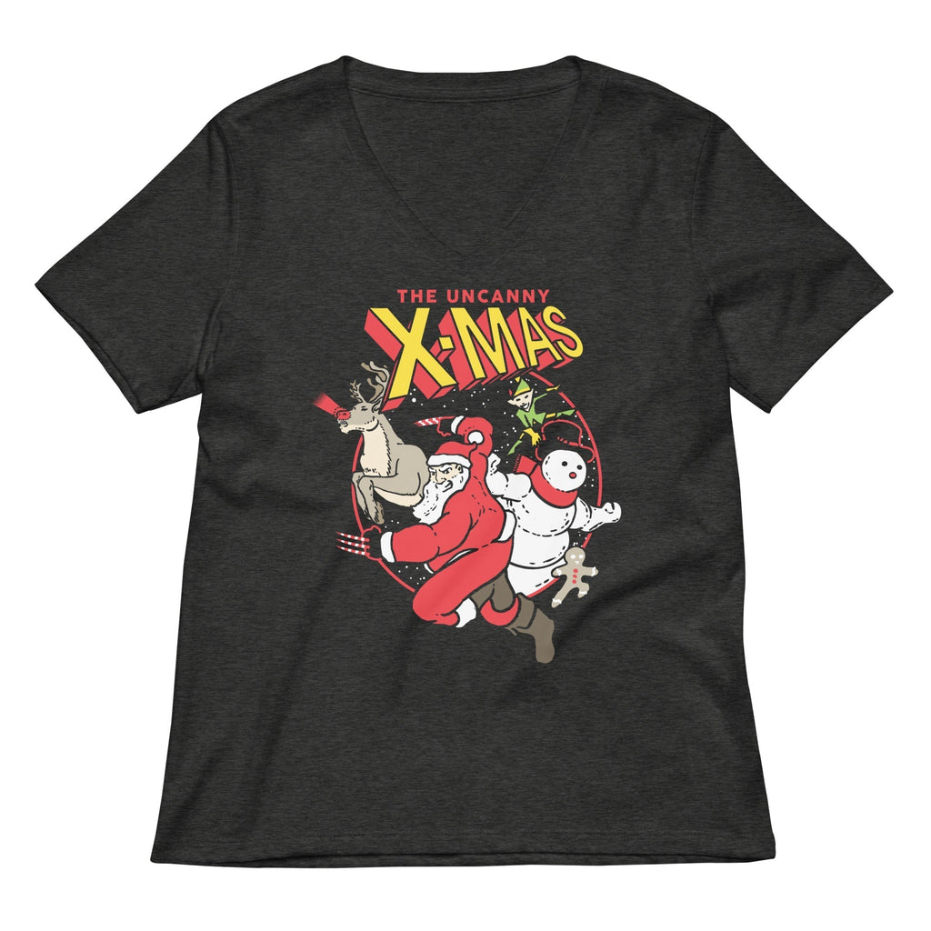 The Uncanny X-Mas Women's V-Neck Tee Hoodie, Sweatshirt | CoreVibeTees.com (Image 3)