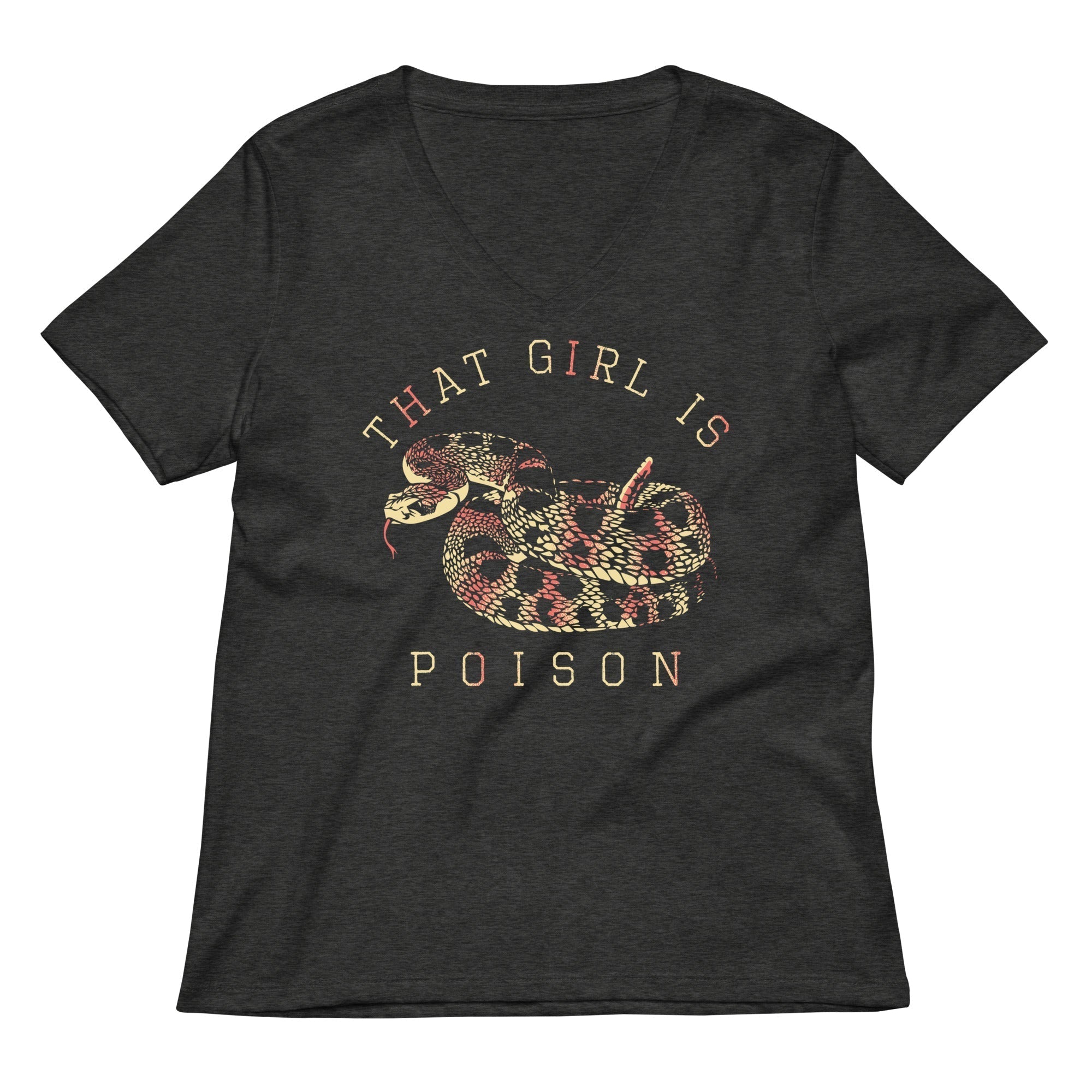 That Girl Is Poison Women's V-Neck Tee Hoodie, Sweatshirt | CoreVibeTees.com (Image 3)