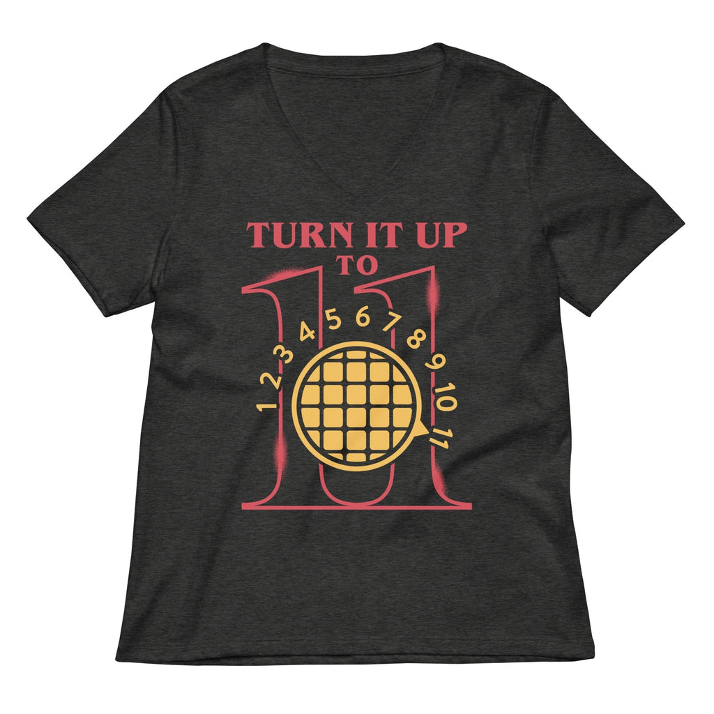 Turn It Up To 11 Women's V-Neck Tee Hoodie, Sweatshirt | CoreVibeTees.com (Image 3)