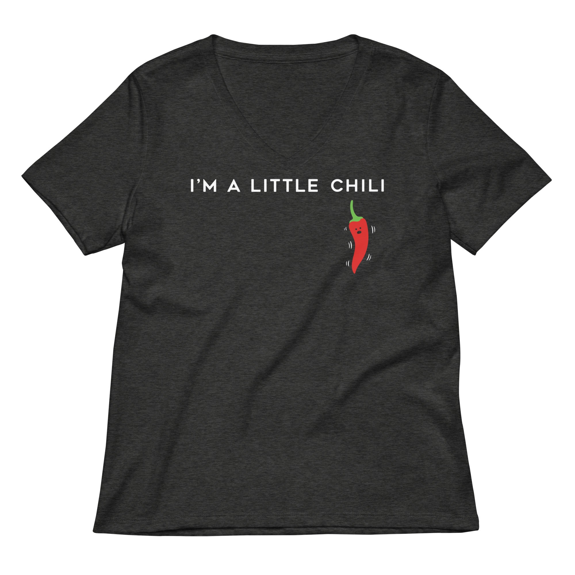I'm A Little Chili Women's V-Neck Tee Hoodie, Sweatshirt | CoreVibeTees.com (Image 3)
