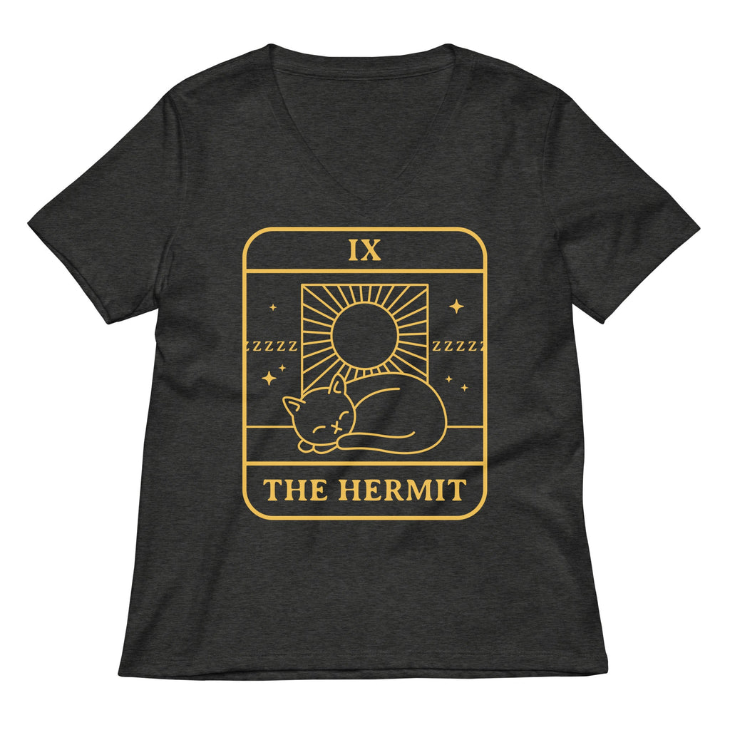 The Hermit Women's V-Neck Tee Hoodie, Sweatshirt | CoreVibeTees.com (Image 1)