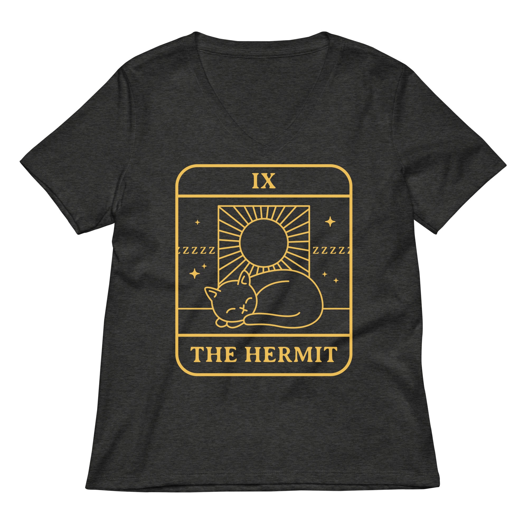 The Hermit Women's V-Neck Tee Hoodie, Sweatshirt | CoreVibeTees.com (Image 1)