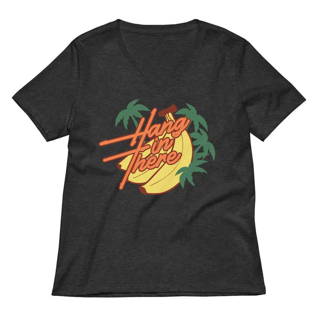 Hang In There Women's V-Neck Tee Hoodie, Sweatshirt | CoreVibeTees.com (Image 3)