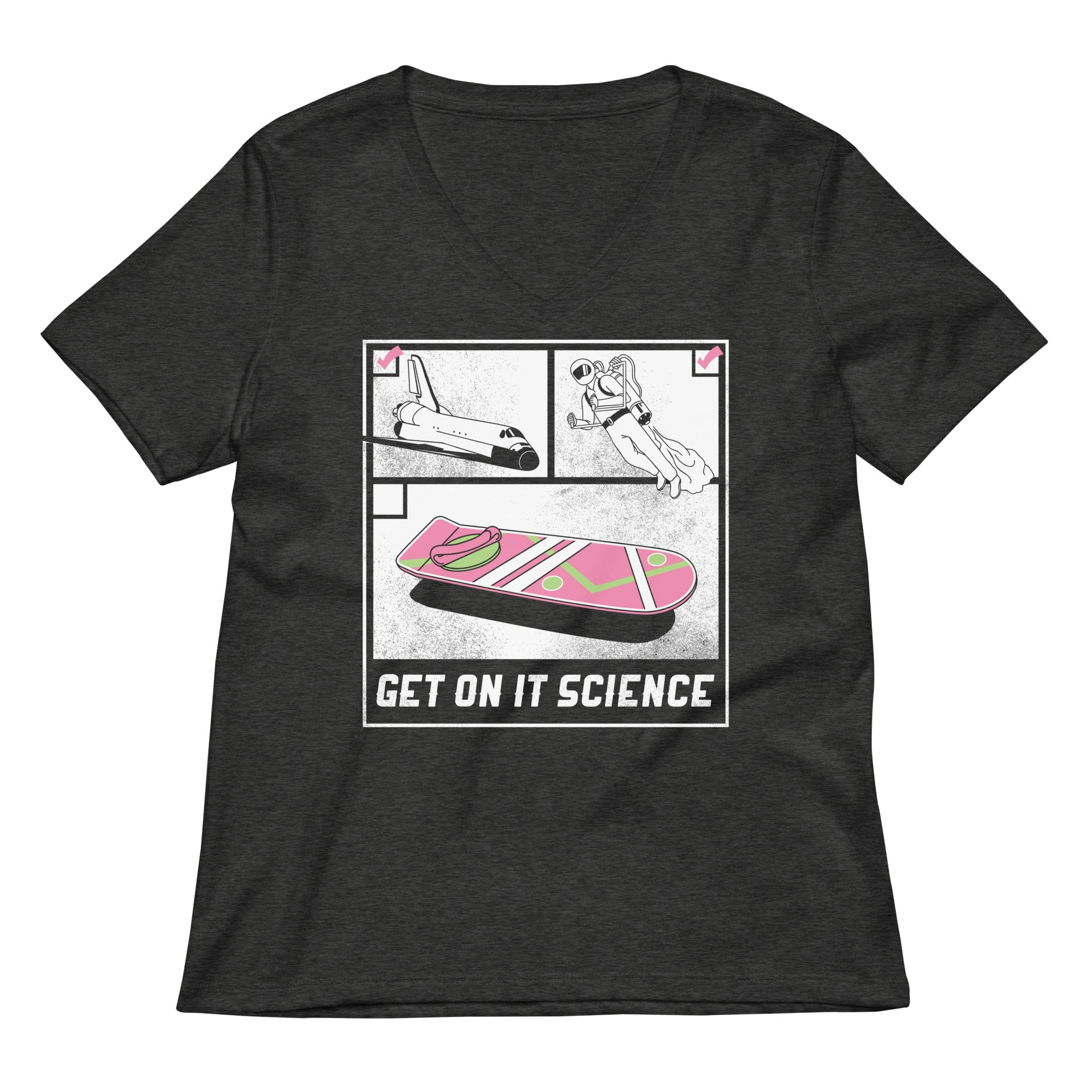 Get On It Science Women's V-Neck Tee Hoodie, Sweatshirt | CoreVibeTees.com (Image 3)