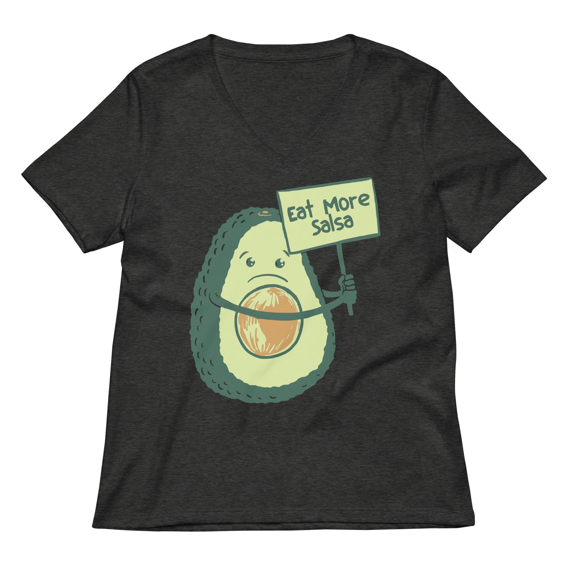 Eat More Salsa Women's V-Neck Tee Hoodie, Sweatshirt | CoreVibeTees.com (Image 2)