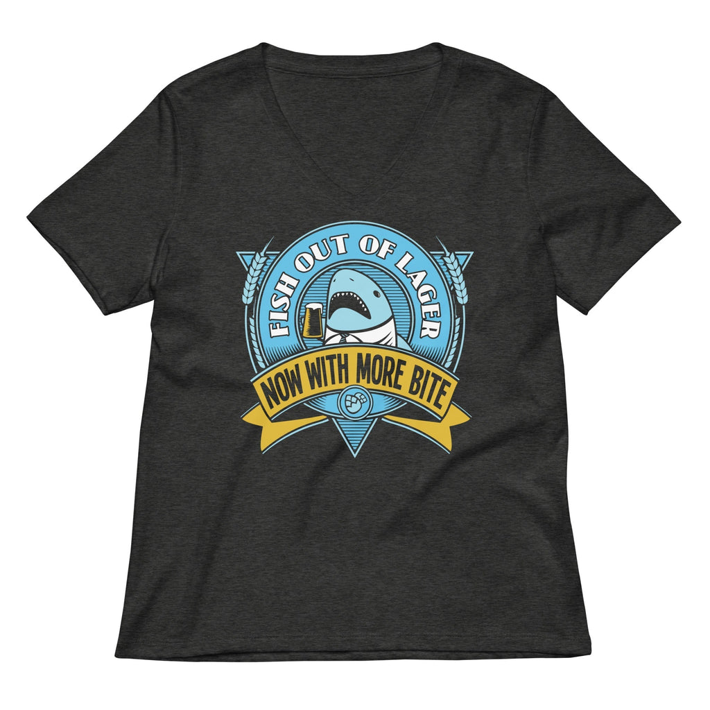 Fish Out Of Lager Women's V-Neck Tee Hoodie, Sweatshirt | CoreVibeTees.com (Image 3)